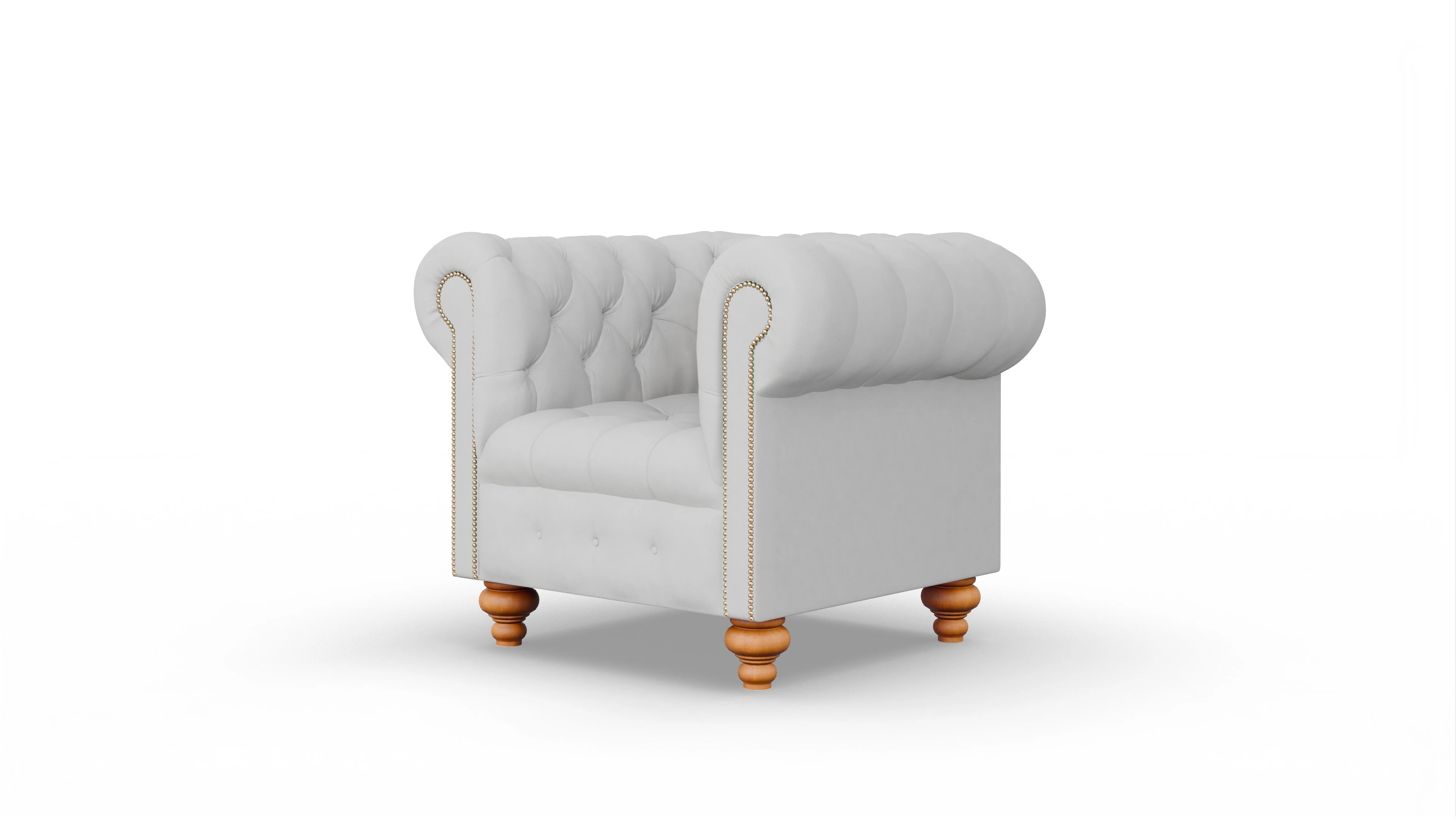 Ansicht des Produktes Liberty Sessel in Leder weiß