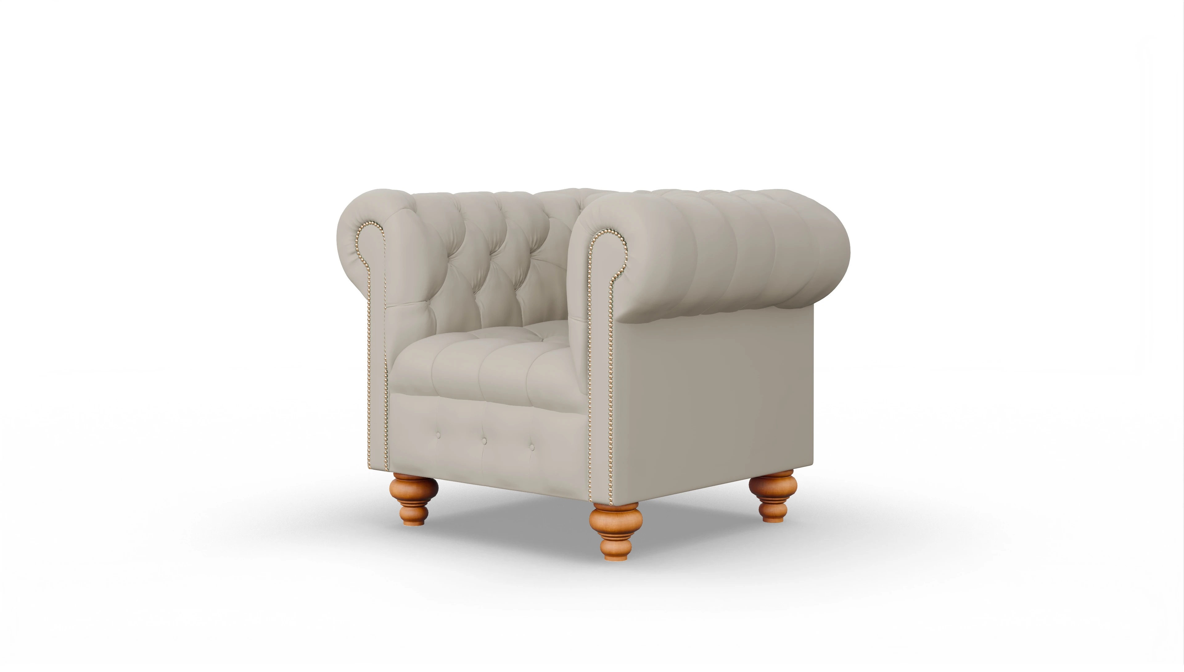 Ansicht des Produktes Liberty Sessel in Leder weiß