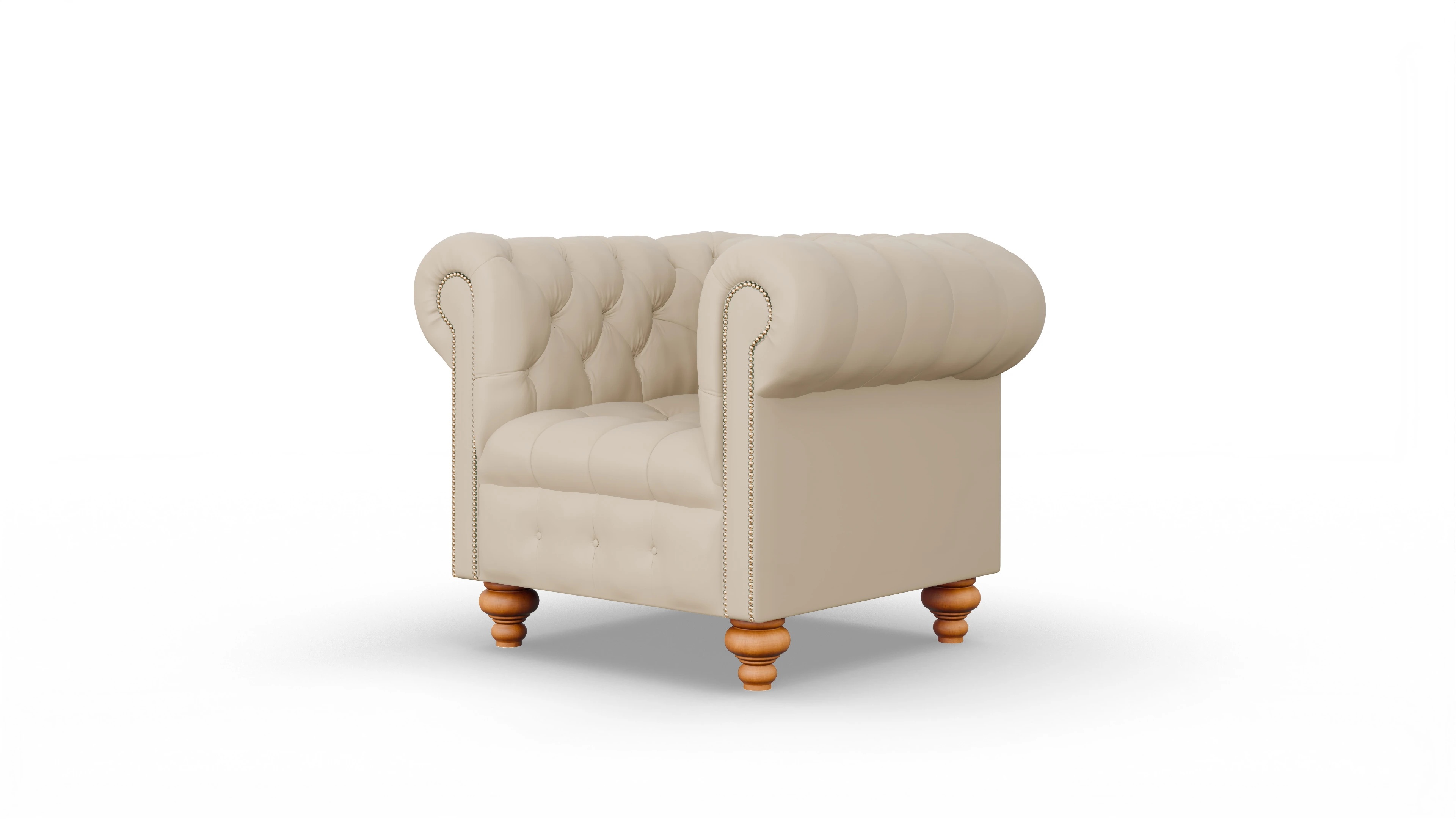 Ansicht des Produktes Liberty Sessel in Leder beige