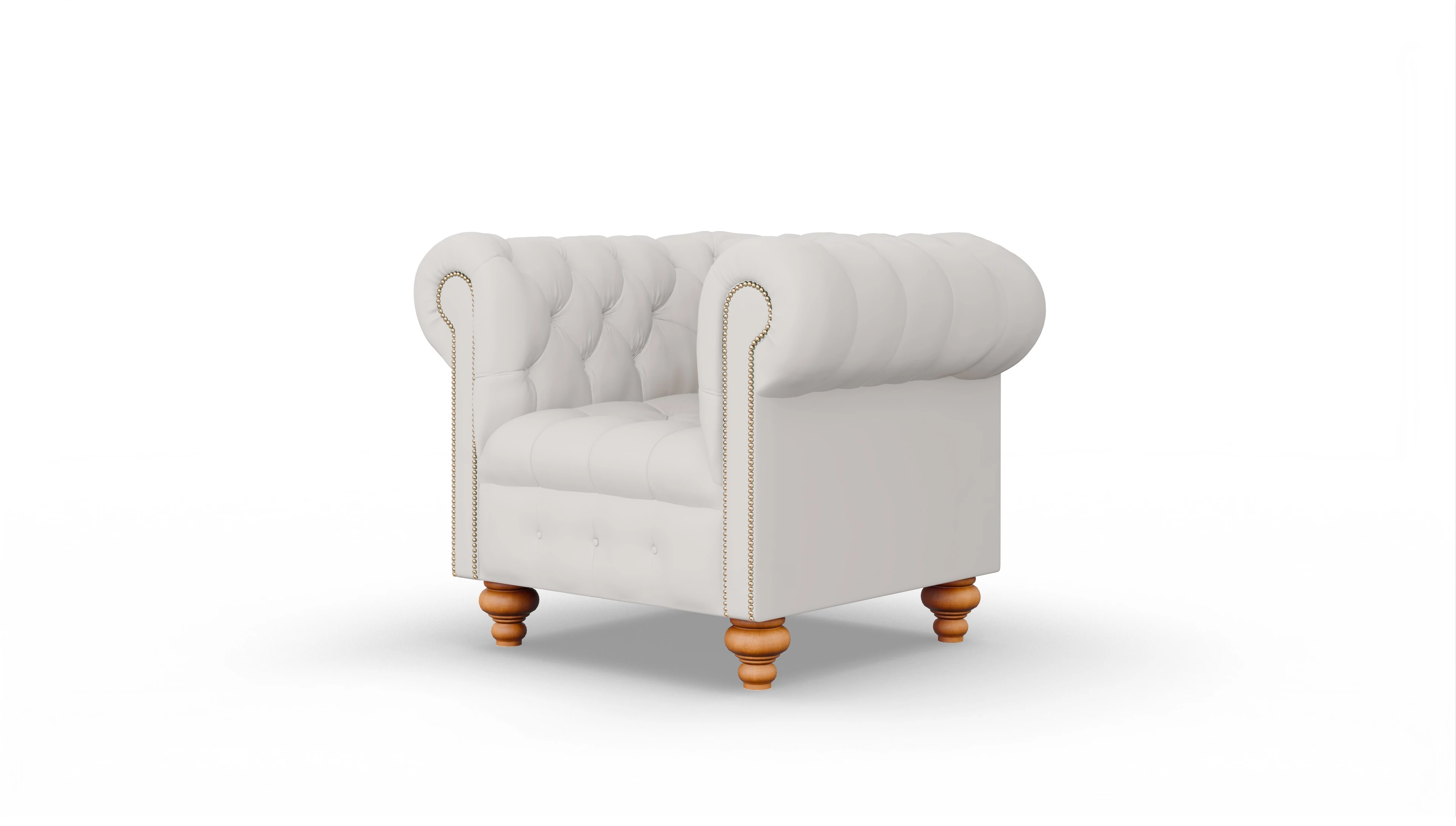 Ansicht des Produktes Liberty Sessel in Leder weiß