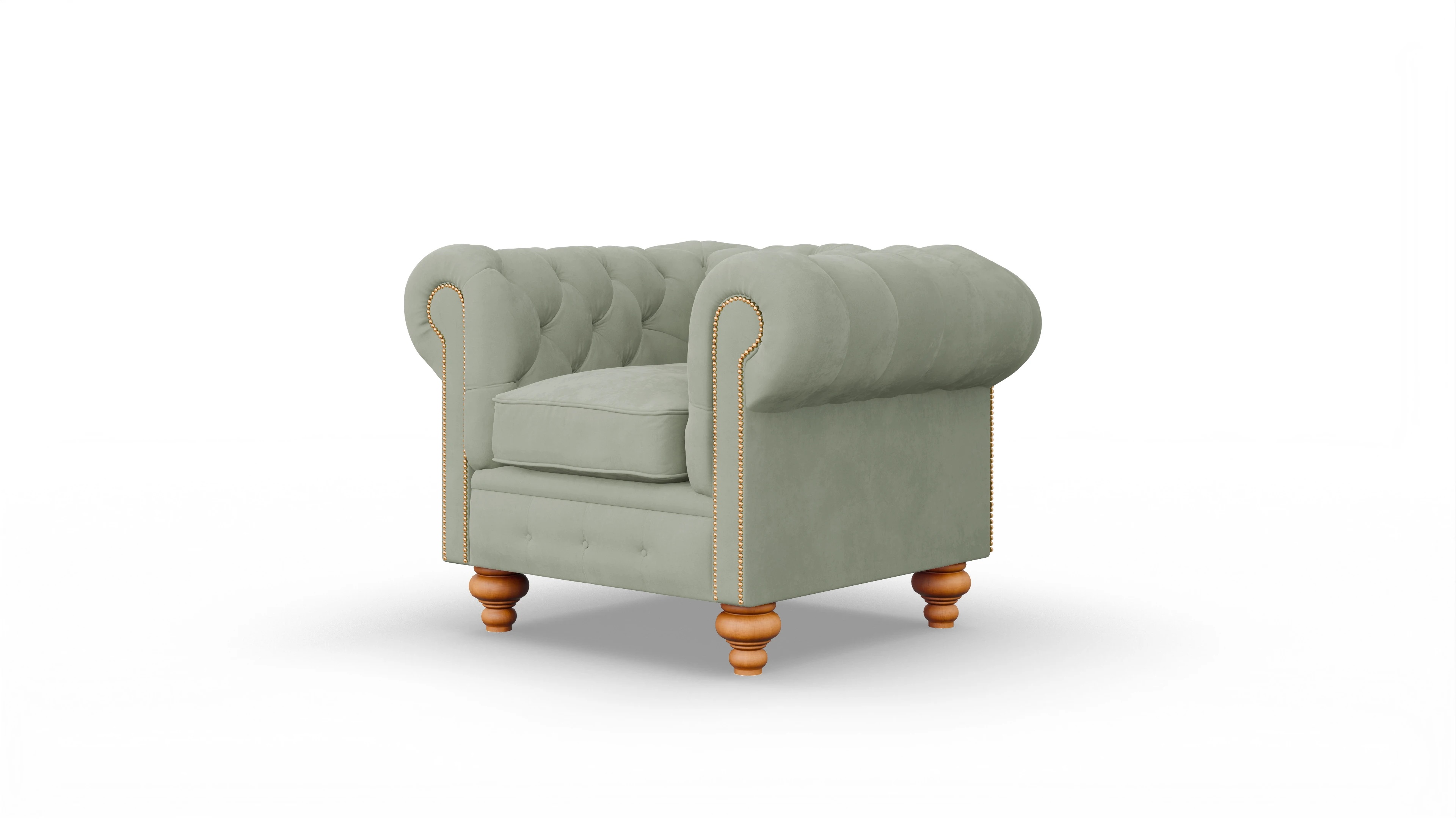 Ansicht des Produktes Trafalgar Sessel in Samt grün