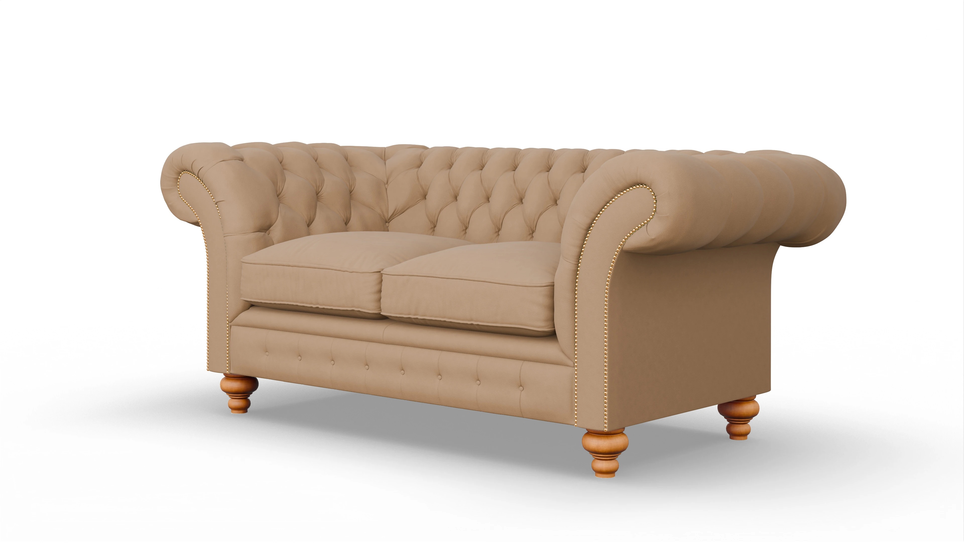 Ansicht des Produktes Knightsbridge 2-Sitzer in Leder braun