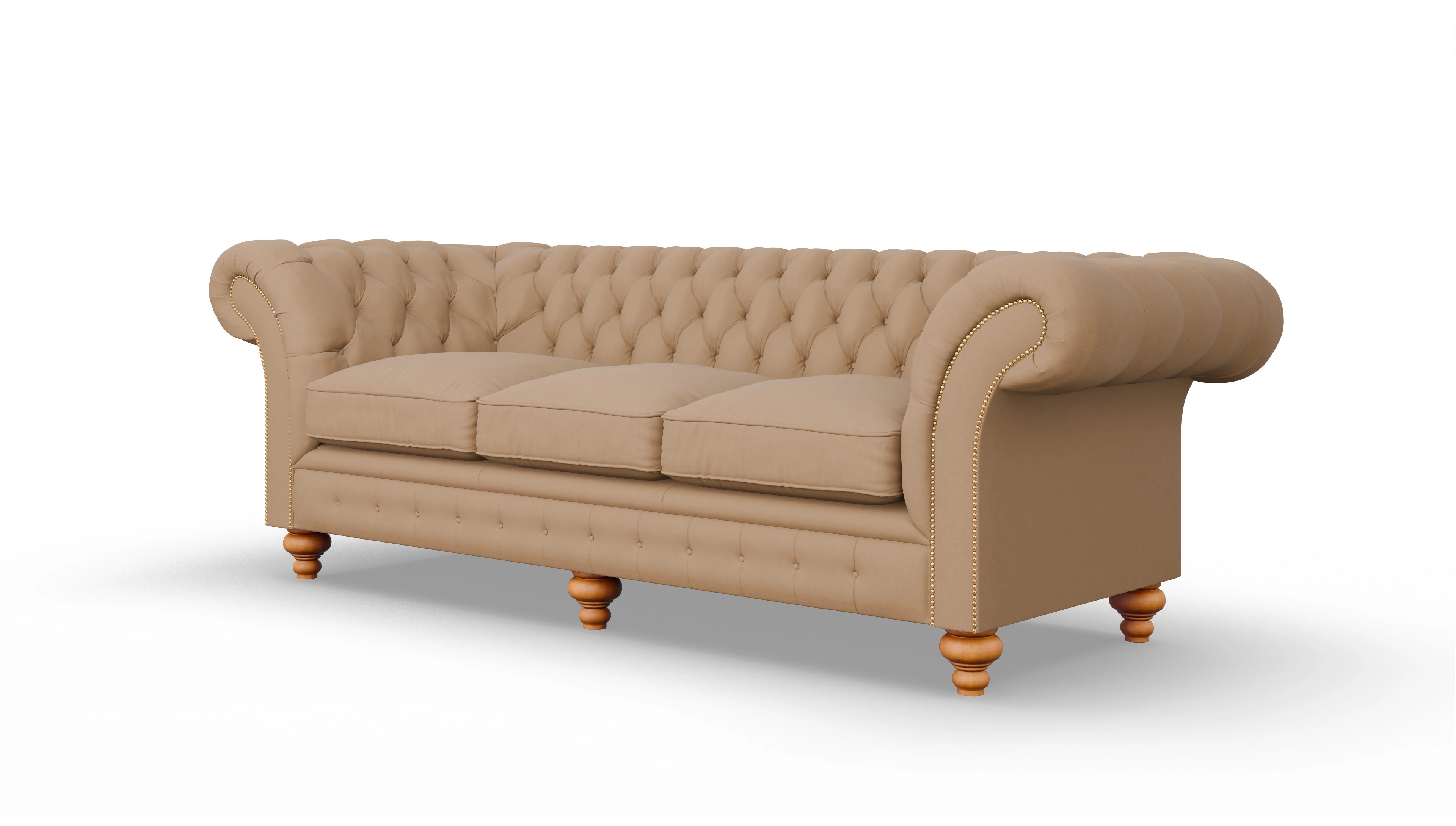 Ansicht des Produktes Knightsbridge 4-Sitzer in Leder braun