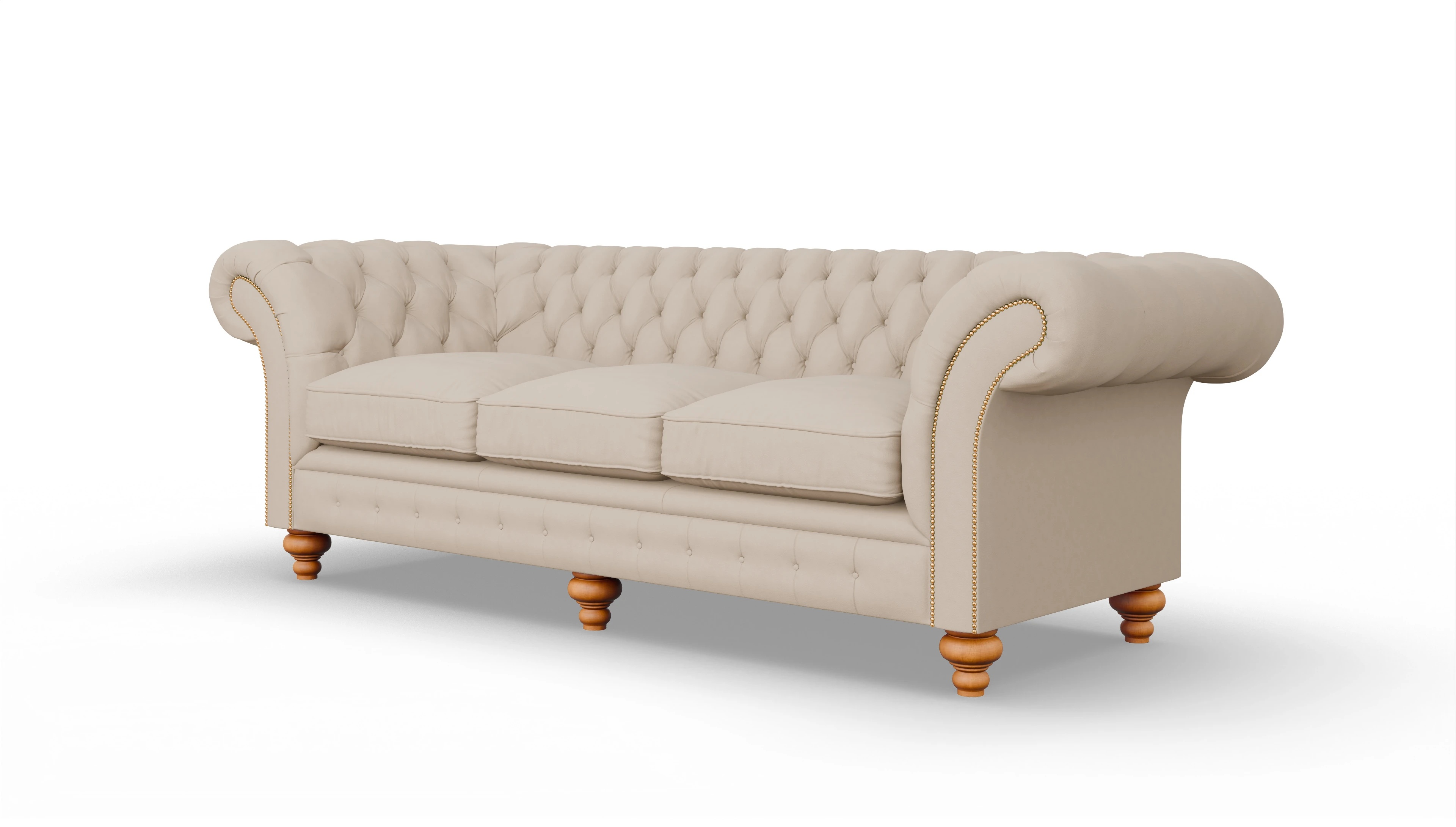 Ansicht des Produktes Knightsbridge 4-Sitzer in Leder beige