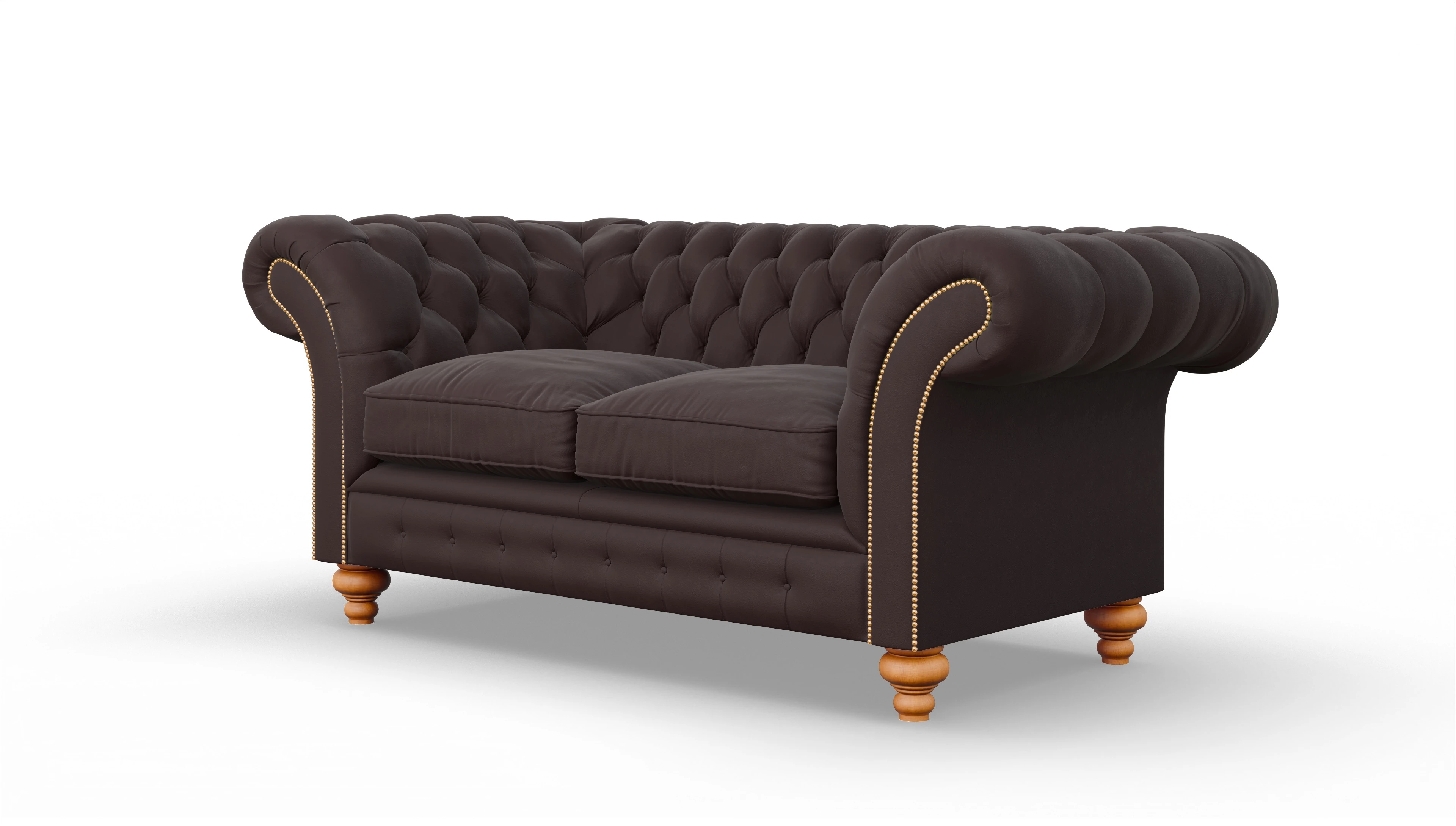 Ansicht des Produktes Knightsbridge 2-Sitzer in Leder braun