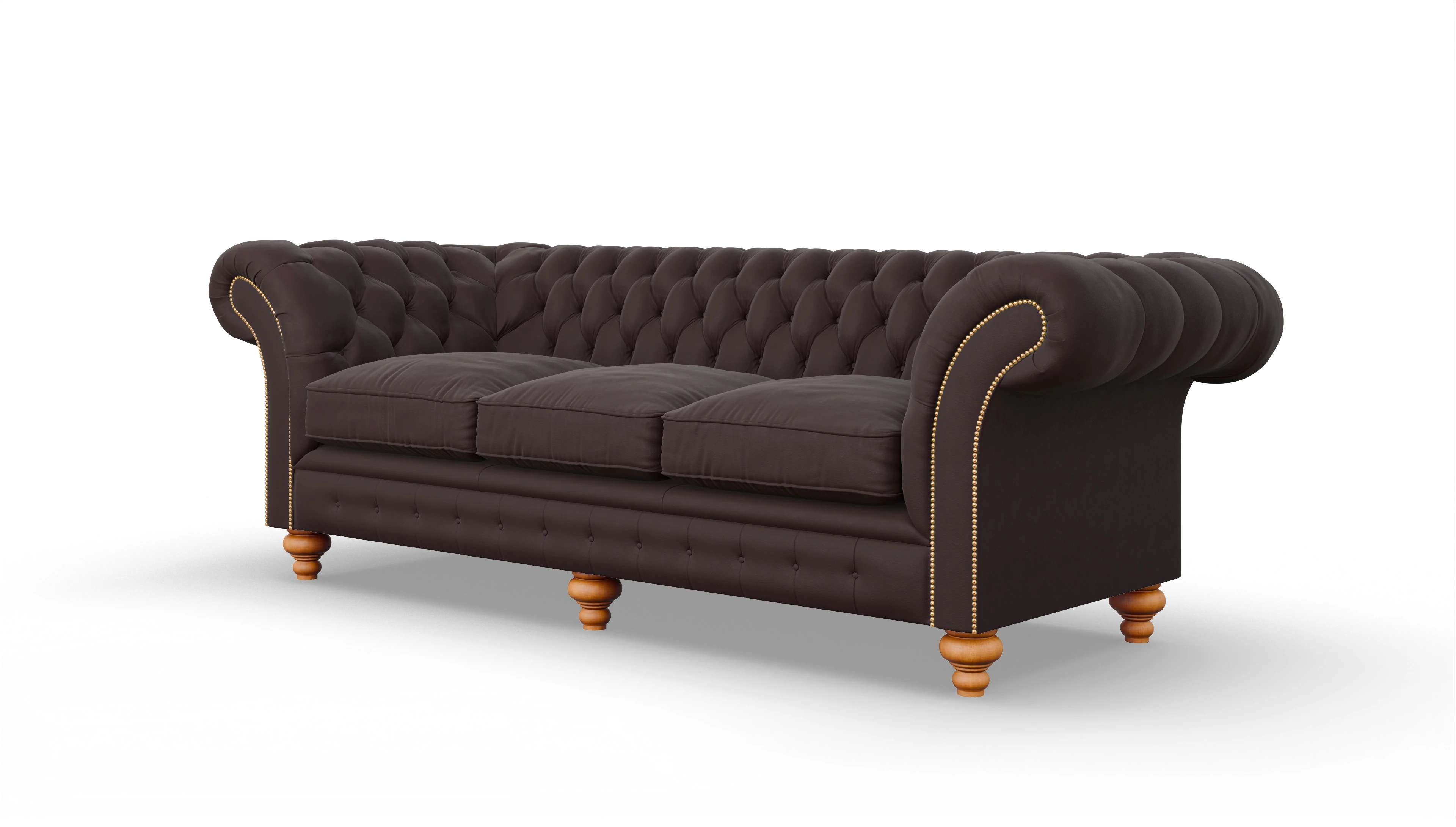 Ansicht des Produktes Knightsbridge 4-Sitzer in Leder braun