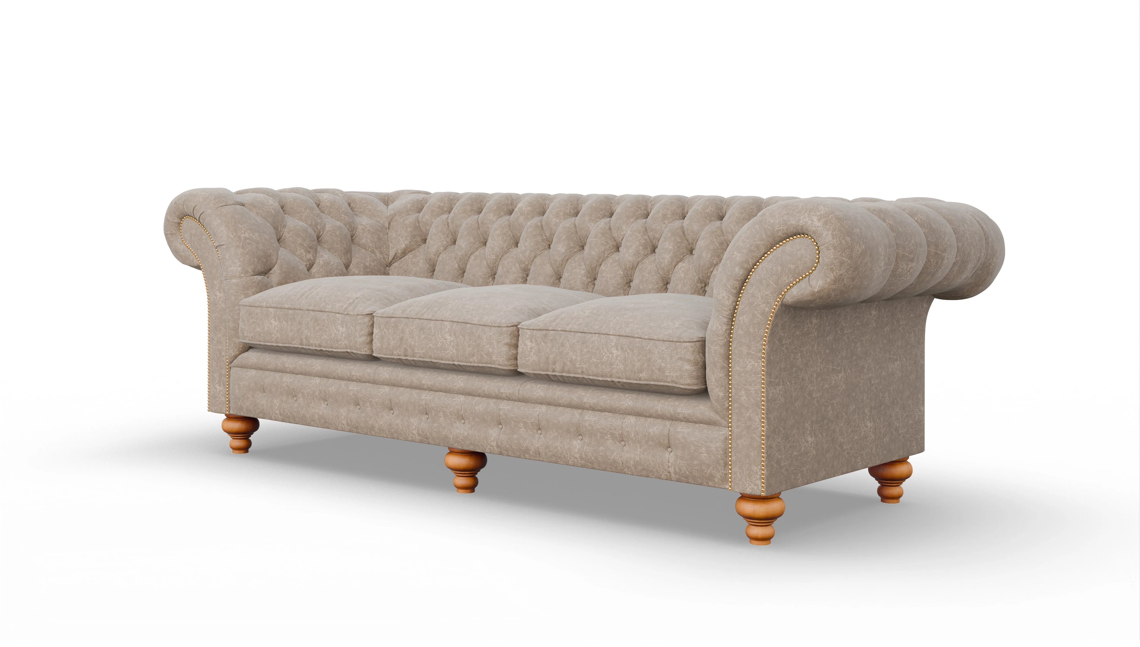 Ansicht des Produktes Knightsbridge 4-Sitzer in Leder beige