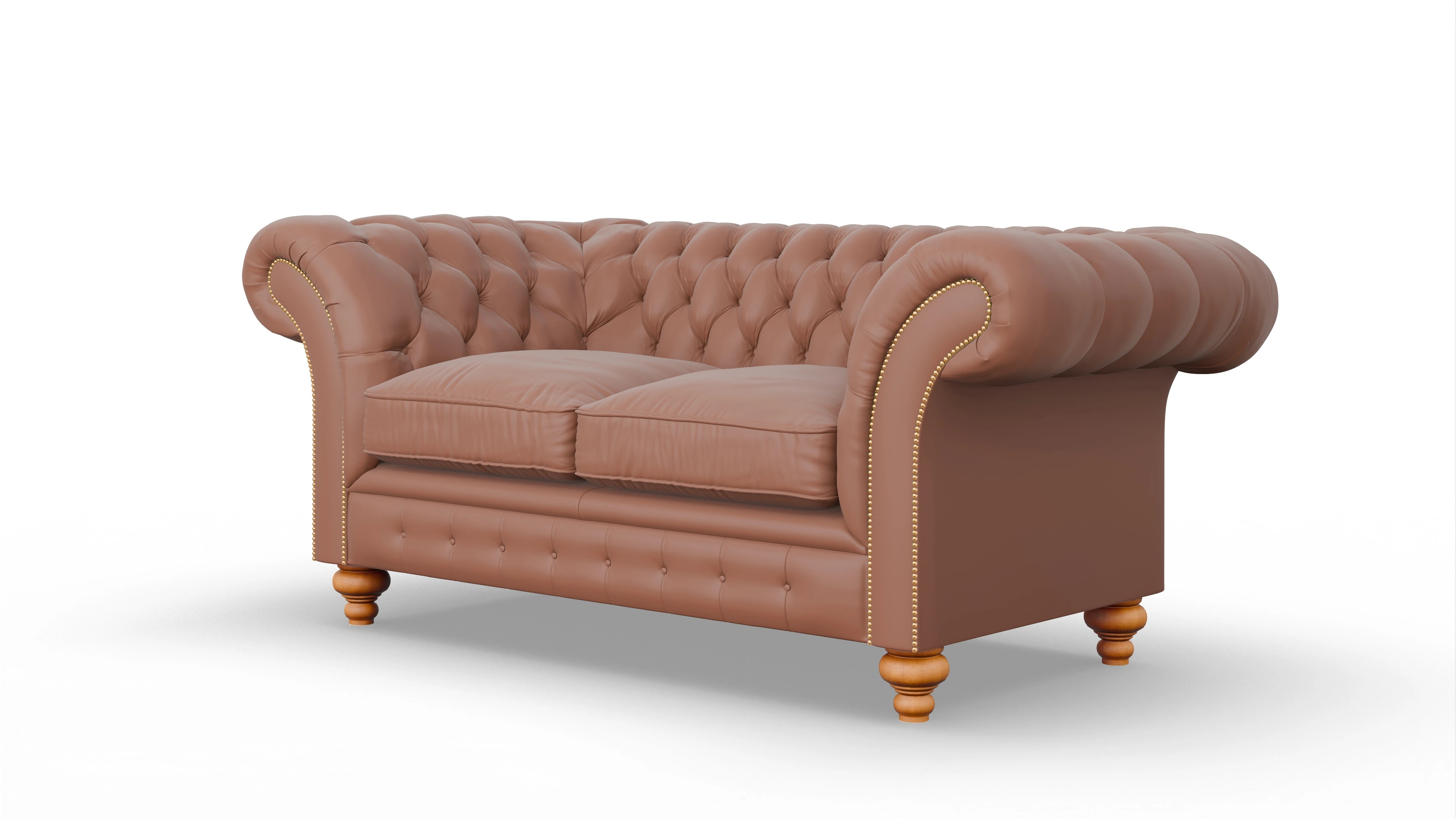 Ansicht des Produktes Knightsbridge 2-Sitzer in Leder braun