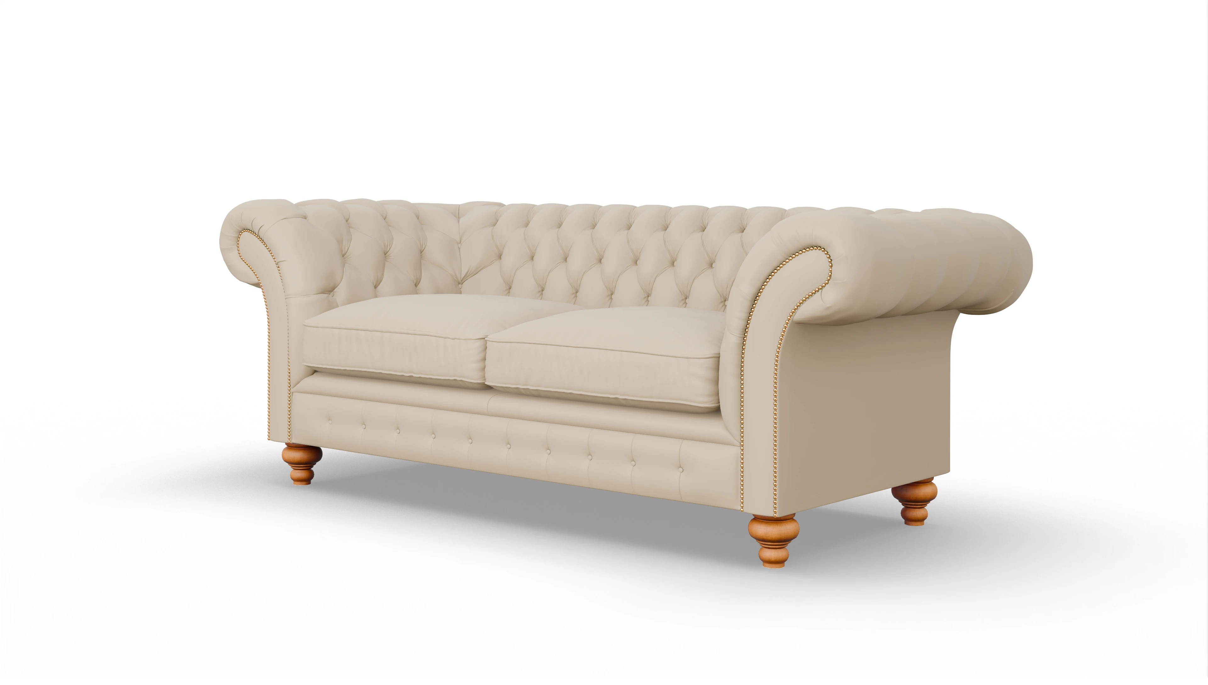 Ansicht des Produktes Knightsbridge 3-Sitzer in Leder beige