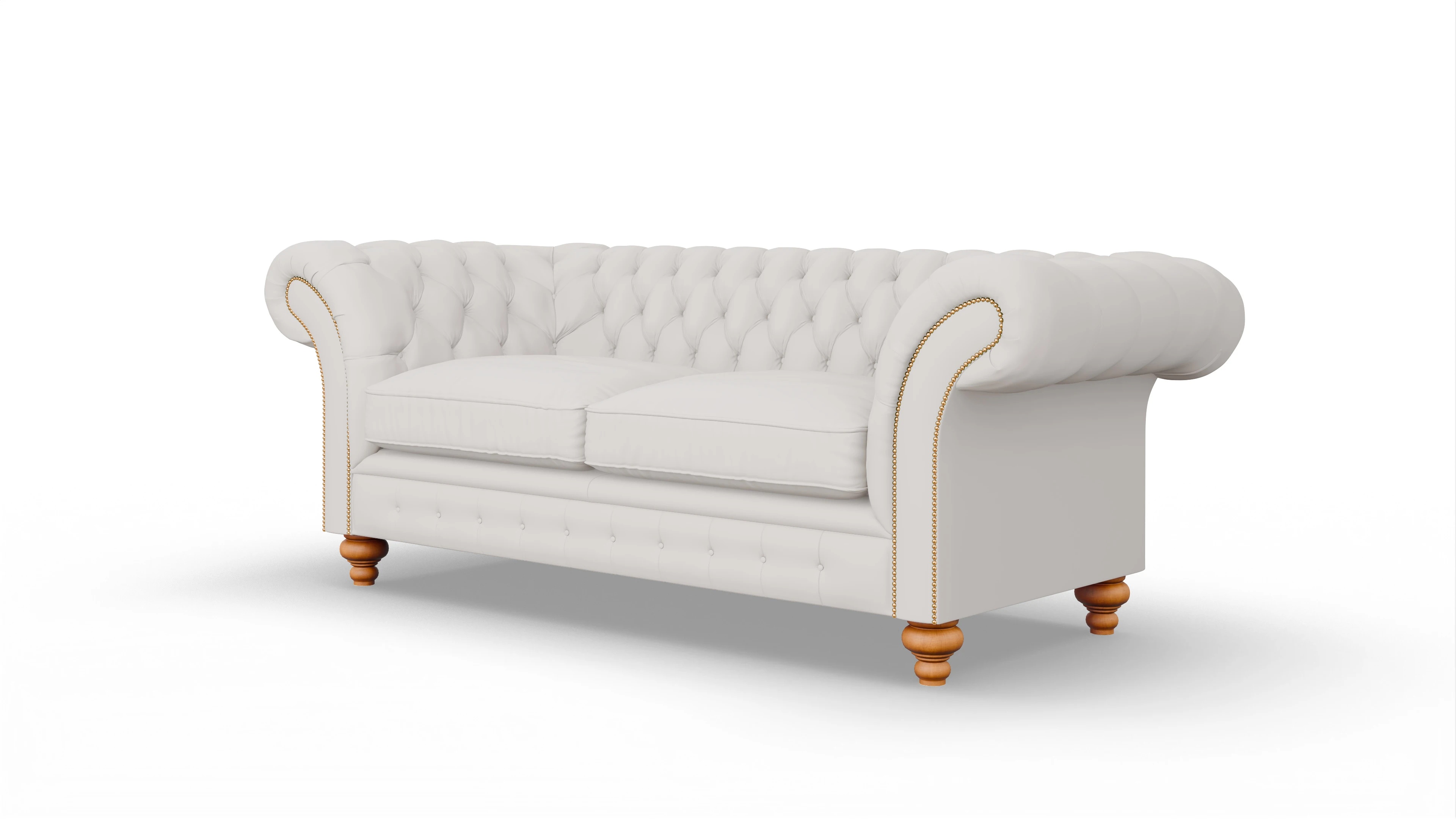 Ansicht des Produktes Knightsbridge 3-Sitzer in Leder weiß