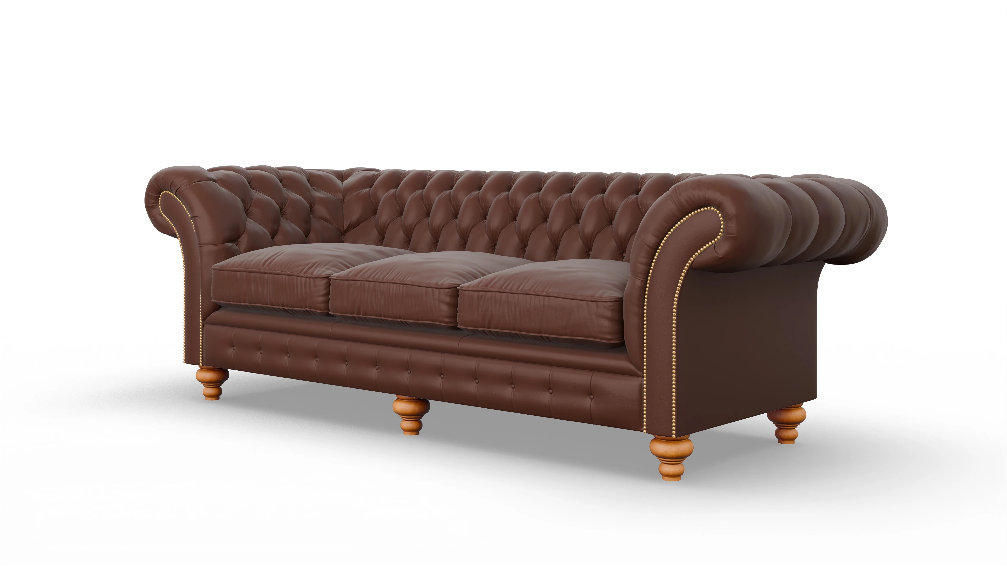 Ansicht des Produktes Knightsbridge 4-Sitzer in Leder braun