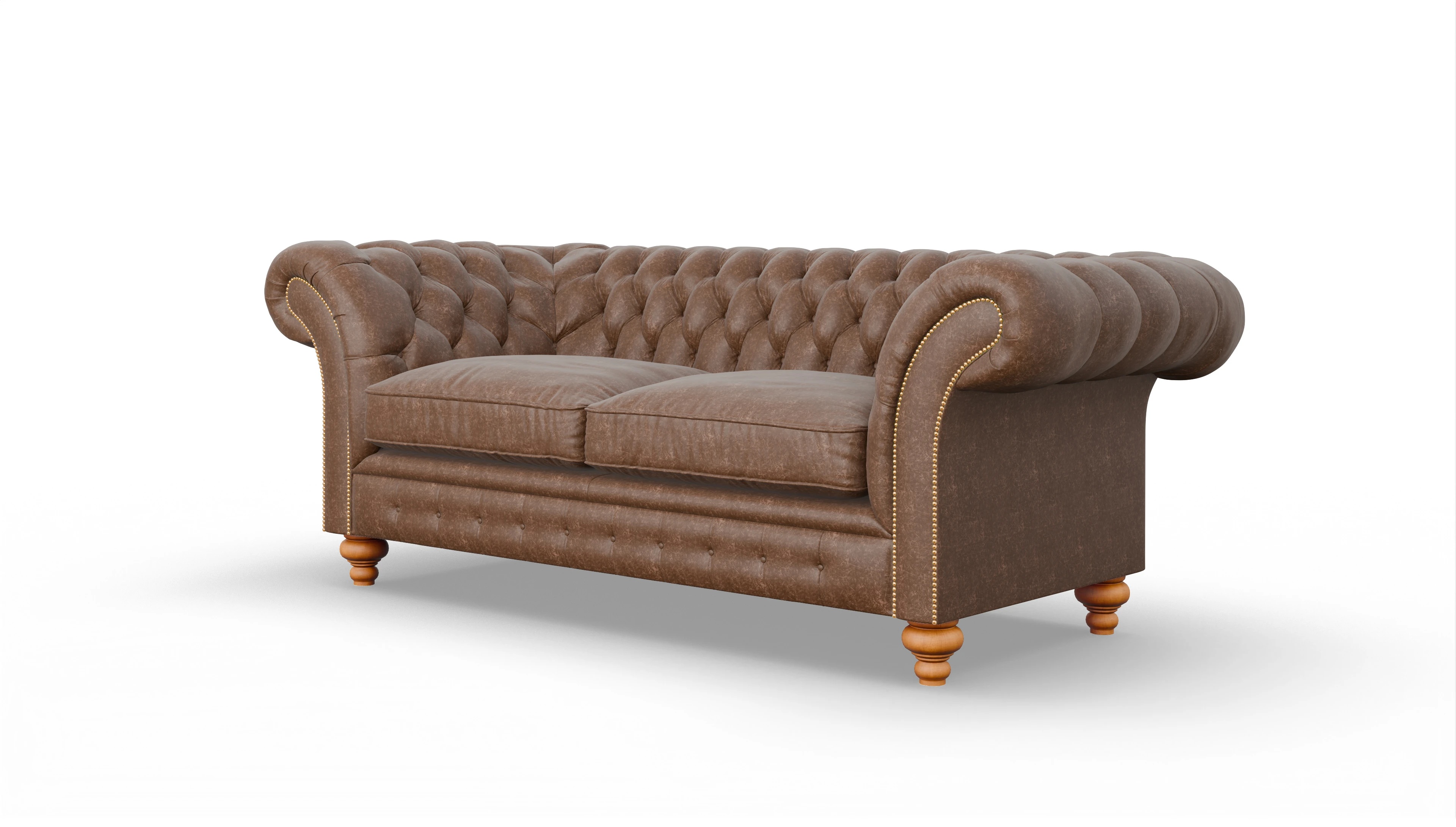 Ansicht des Produktes Knightsbridge 3-Sitzer in Leder braun