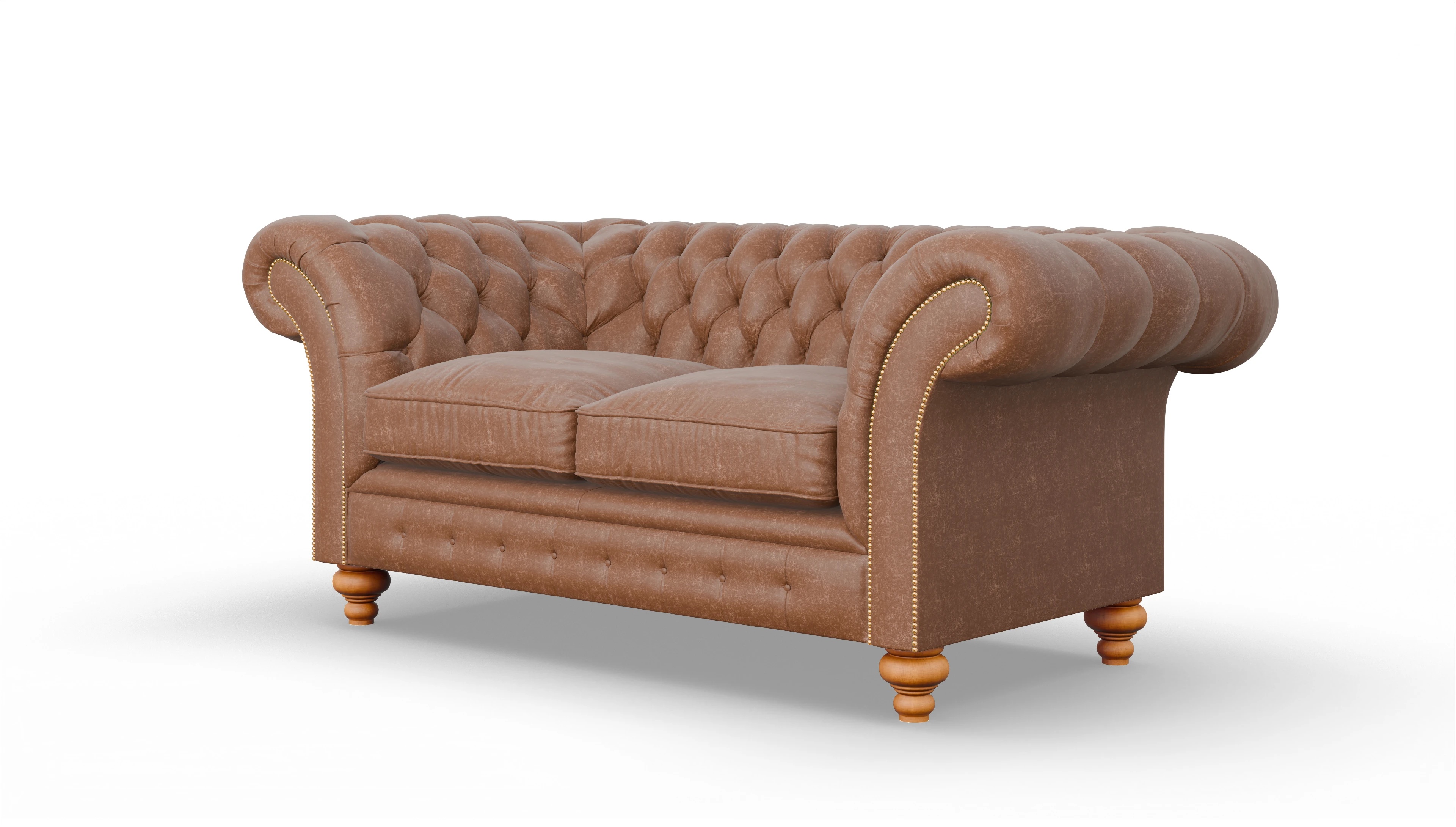 Ansicht des Produktes Knightsbridge 2-Sitzer in Leder braun