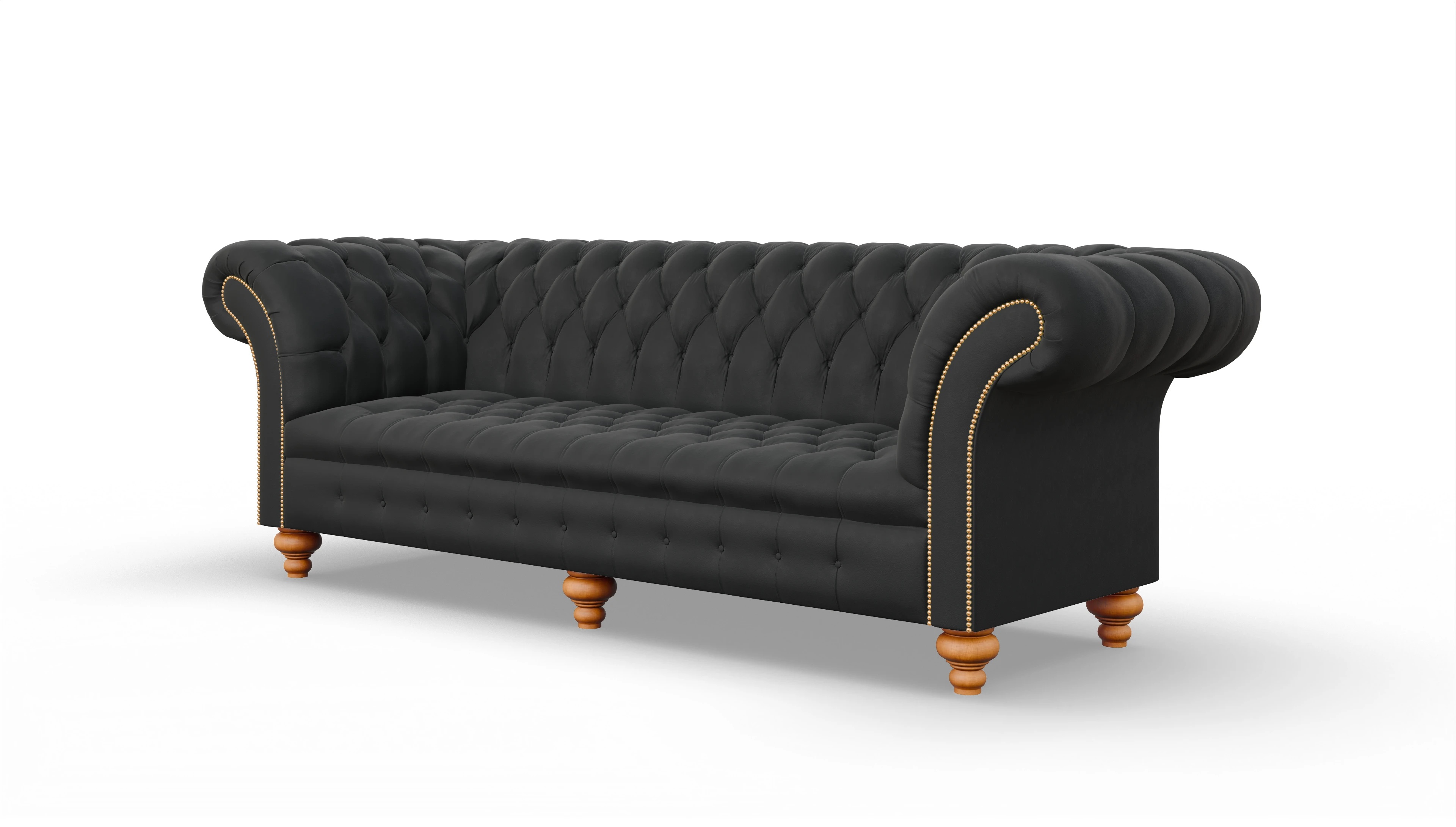 Ansicht des Produktes Mayfair 4-Sitzer in Leder schwarz