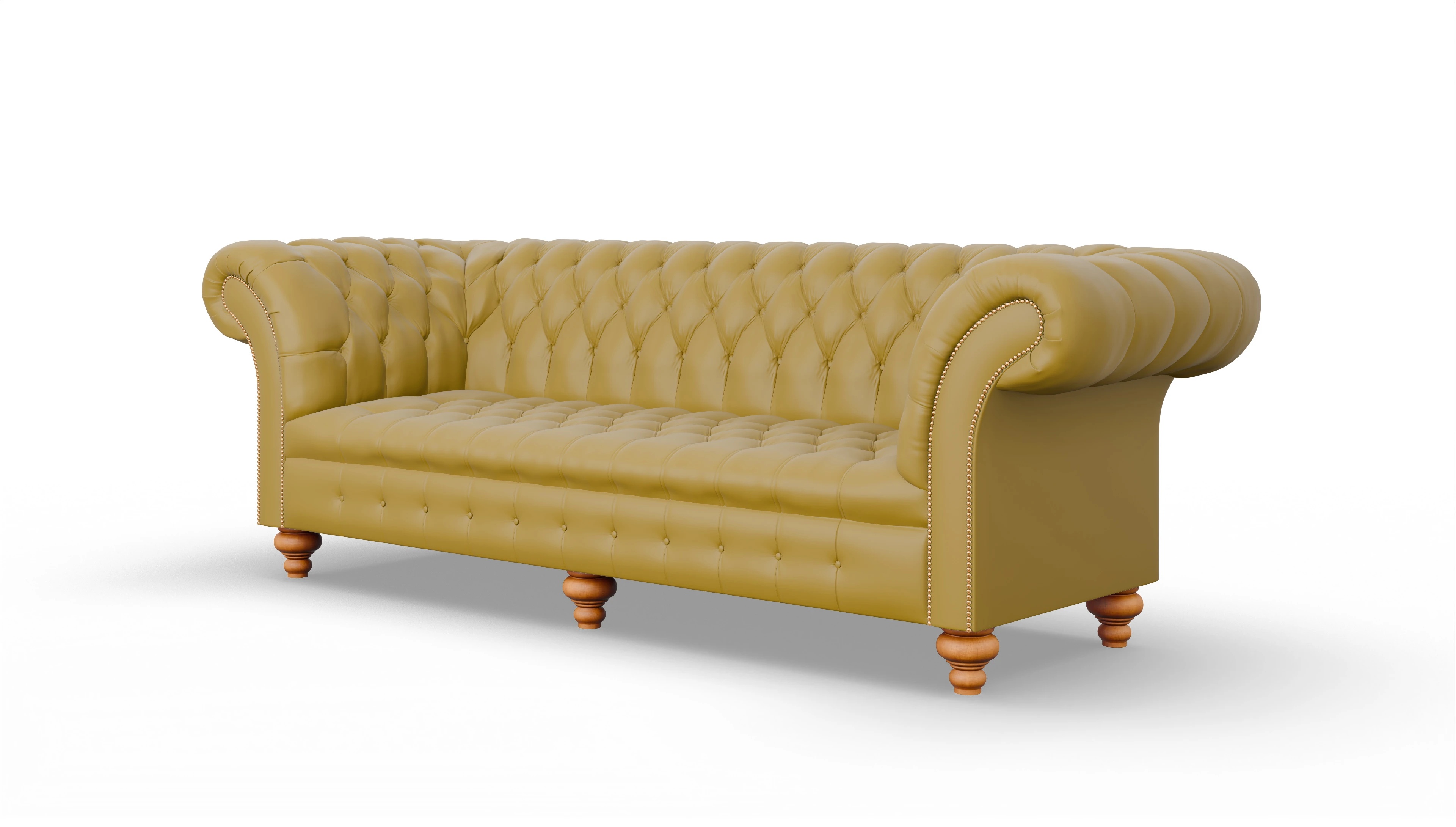 Ansicht des Produktes Mayfair 4-Sitzer in Leder gelb
