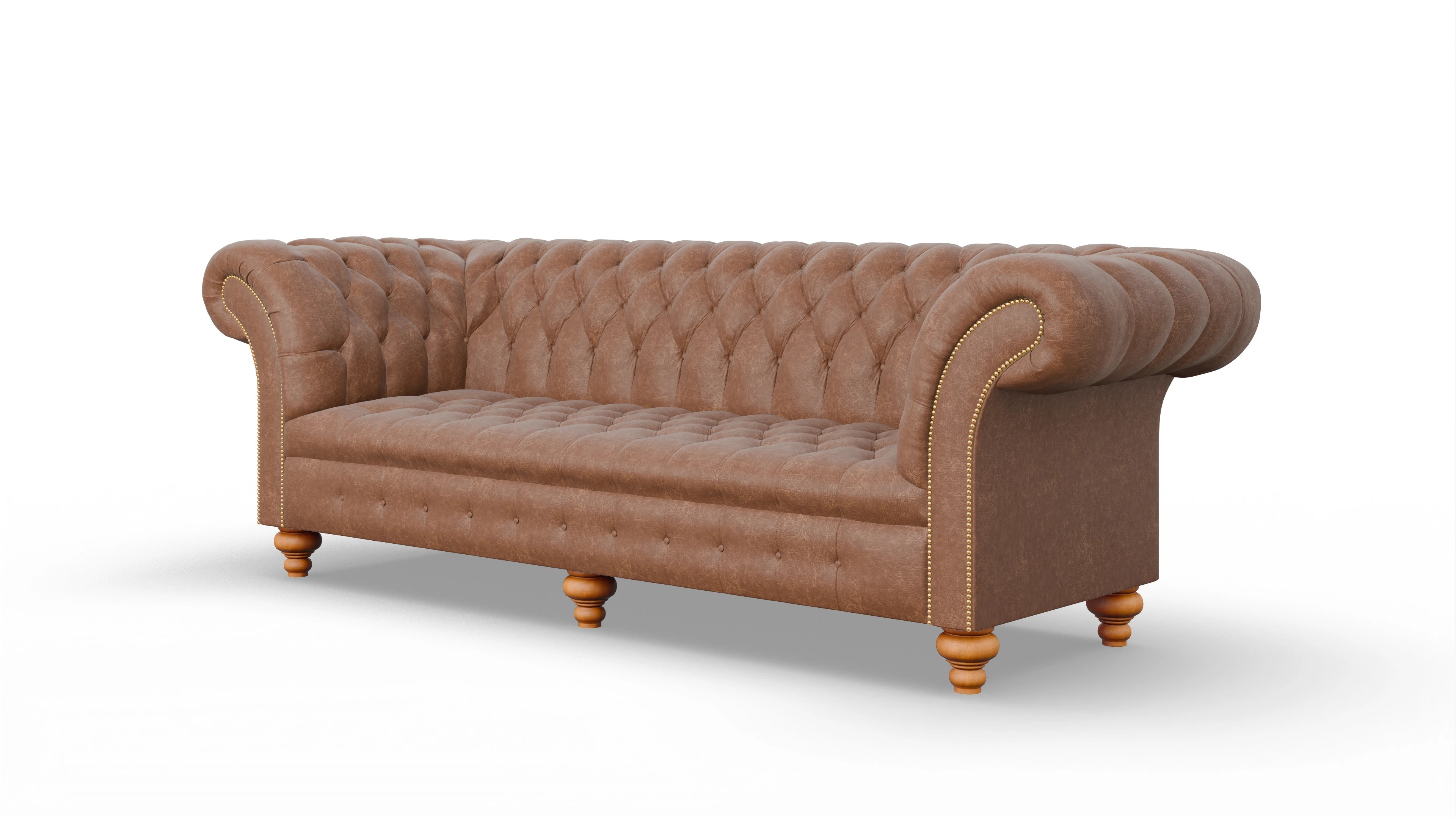 Ansicht des Produktes Mayfair 4-Sitzer in Leder braun