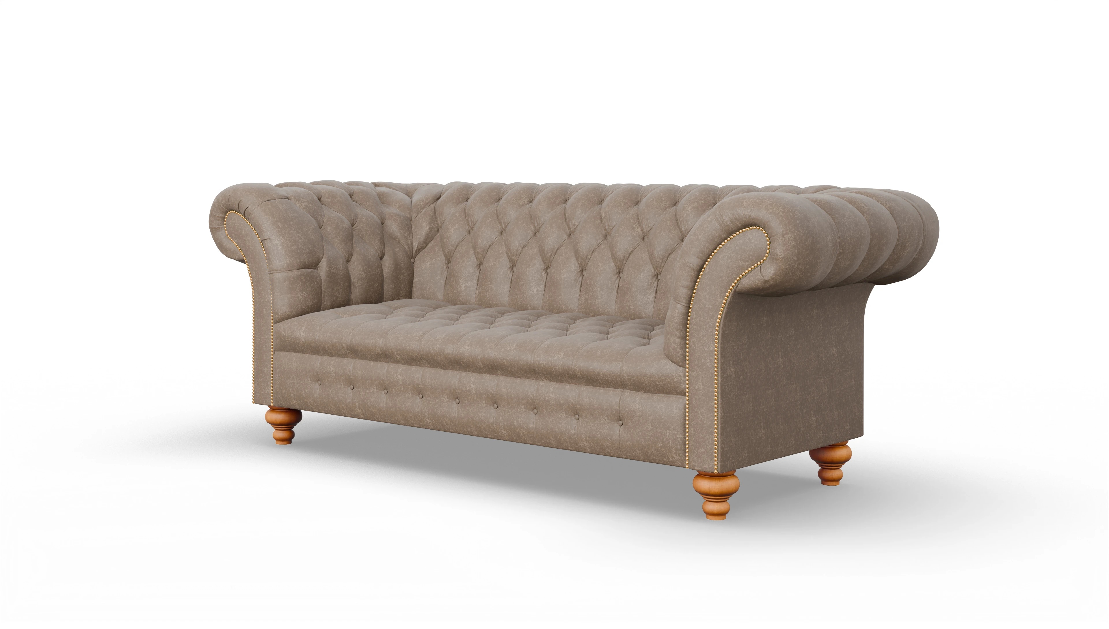 Ansicht des Produktes Mayfair 3-Sitzer in Leder braun