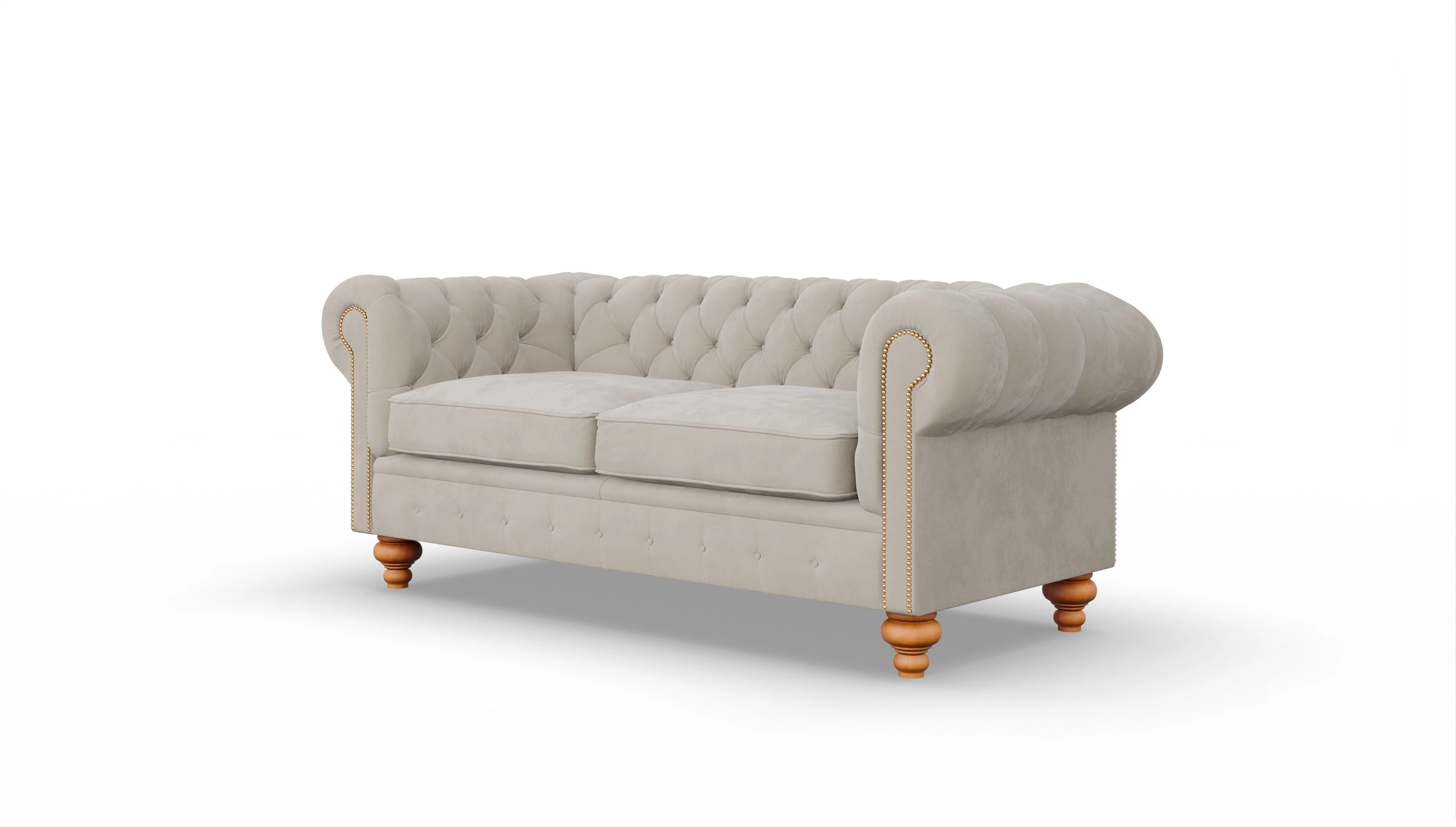 Ansicht des Produktes Trafalgar 3-Sitzer in Samt beige