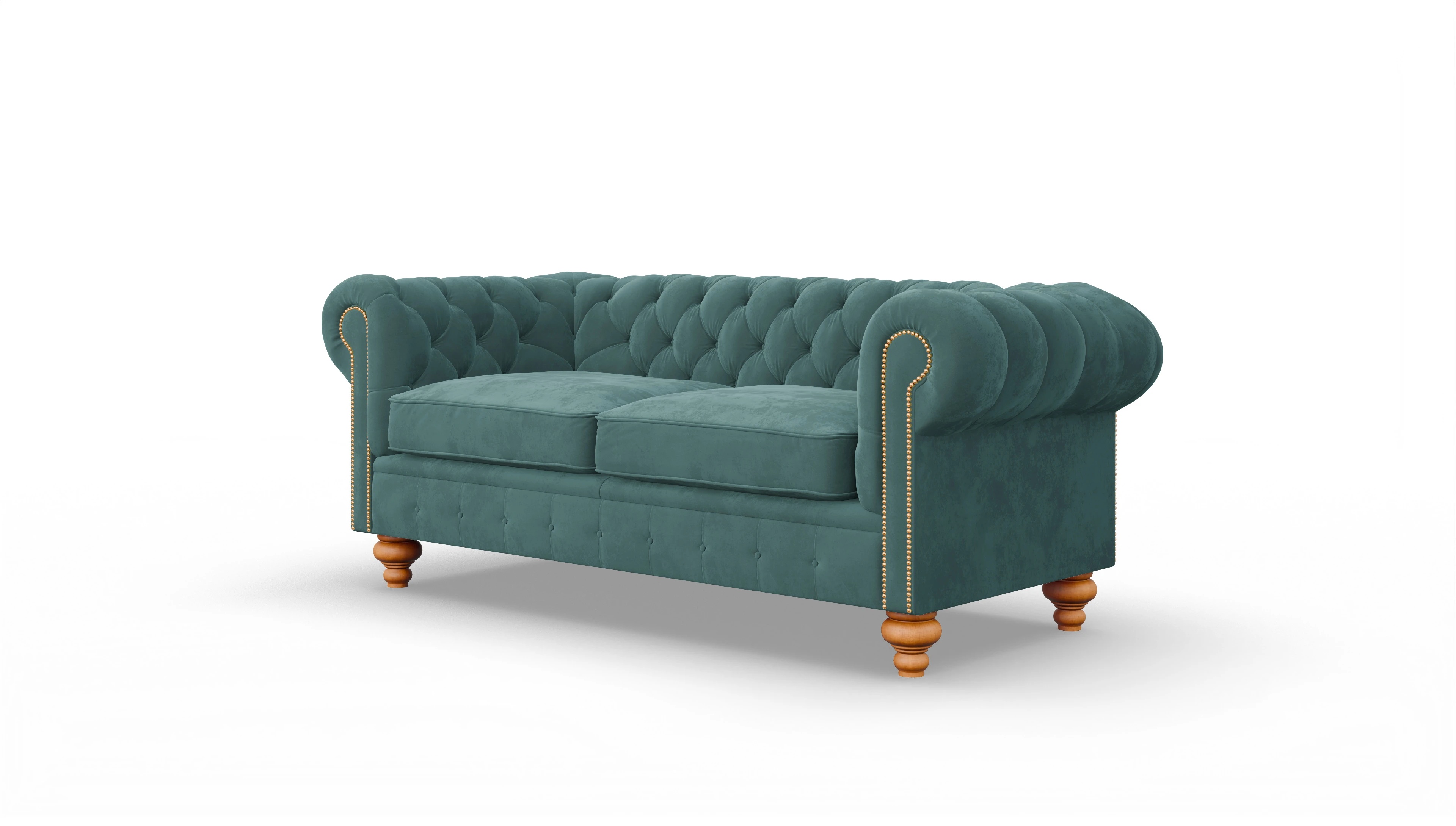 Ansicht des Produktes Trafalgar 3-Sitzer in Samt blau