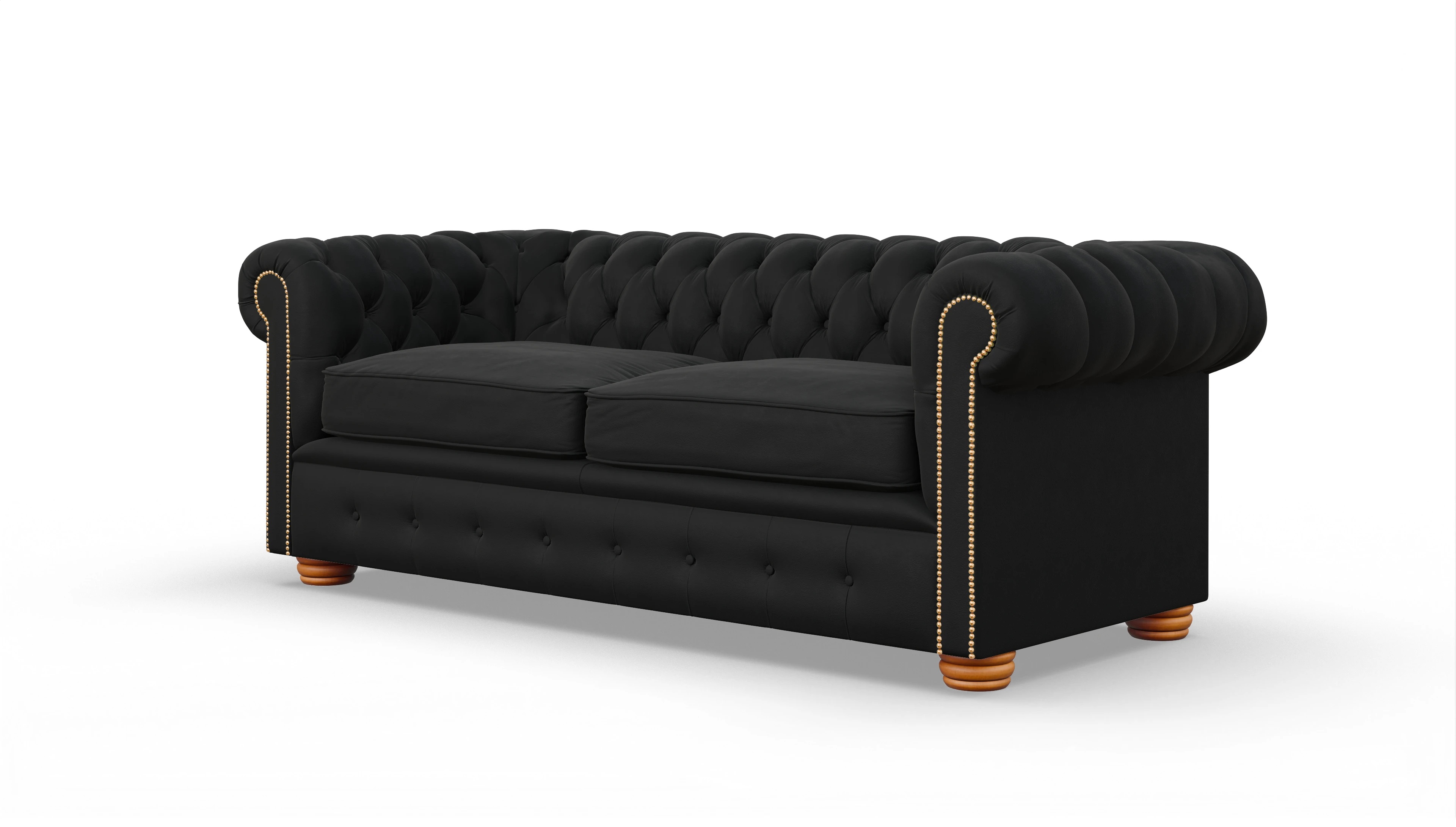 Ansicht des Produktes Carnaby 3-Sitzer in Leder schwarz