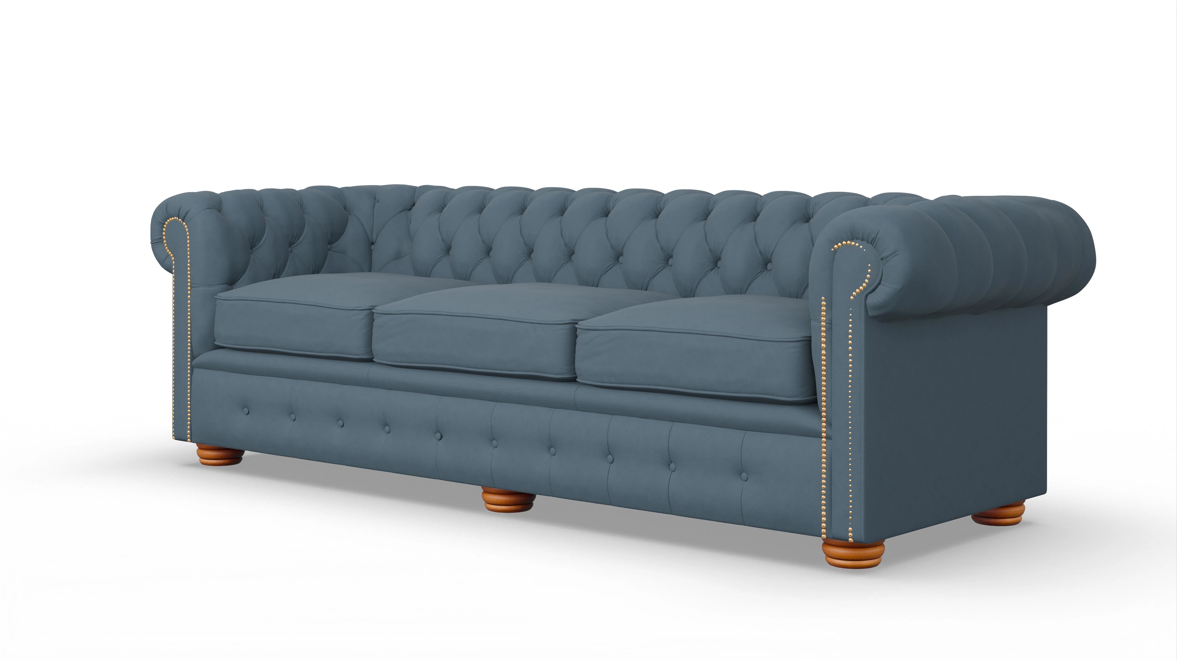 Ansicht des Produktes Carnaby 4-Sitzer in Leder blau