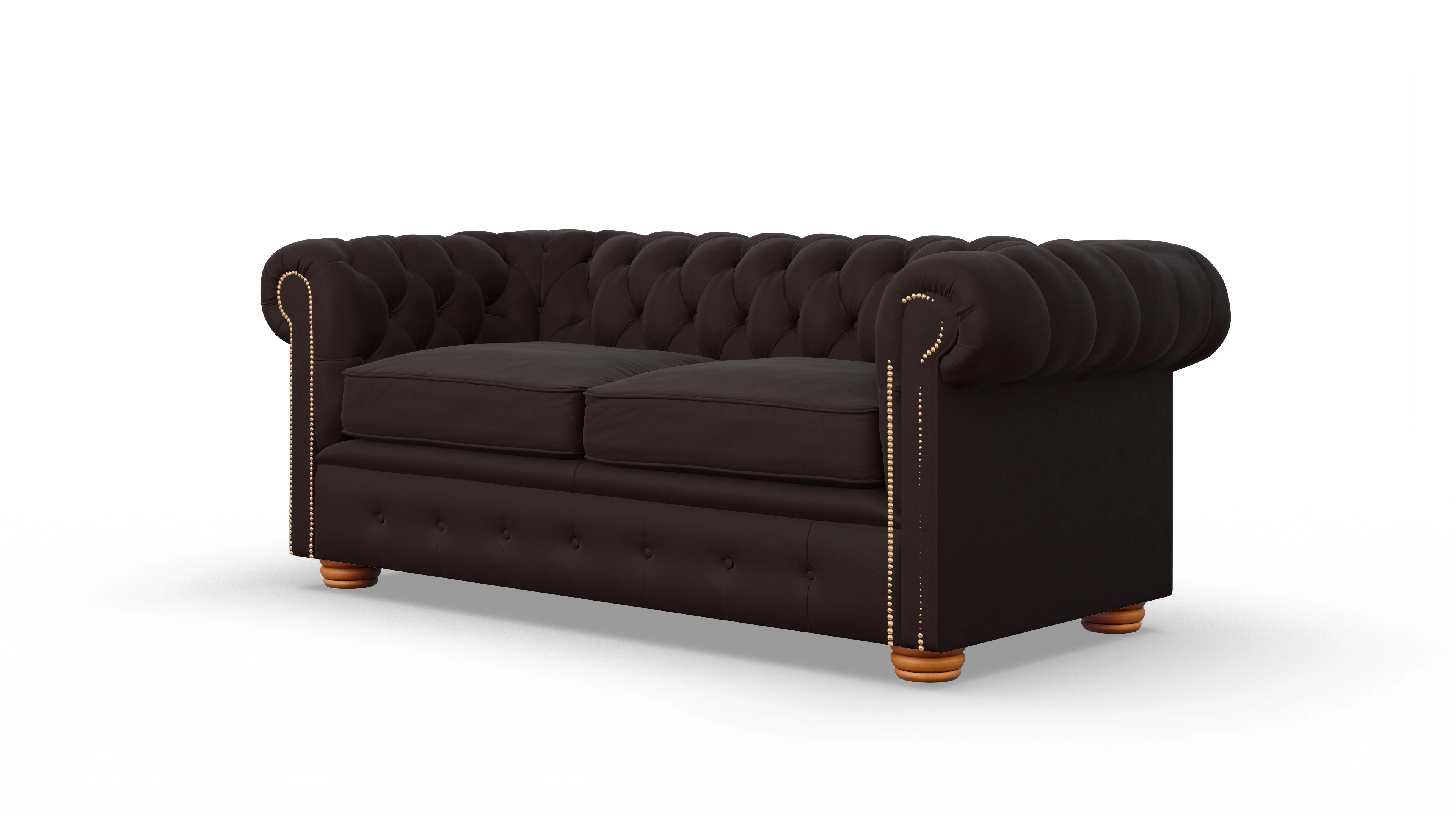 Chesterfield Sofa Carnaby Ansicht des Produktes Carnaby 2,5-Sitzer in Leder braun