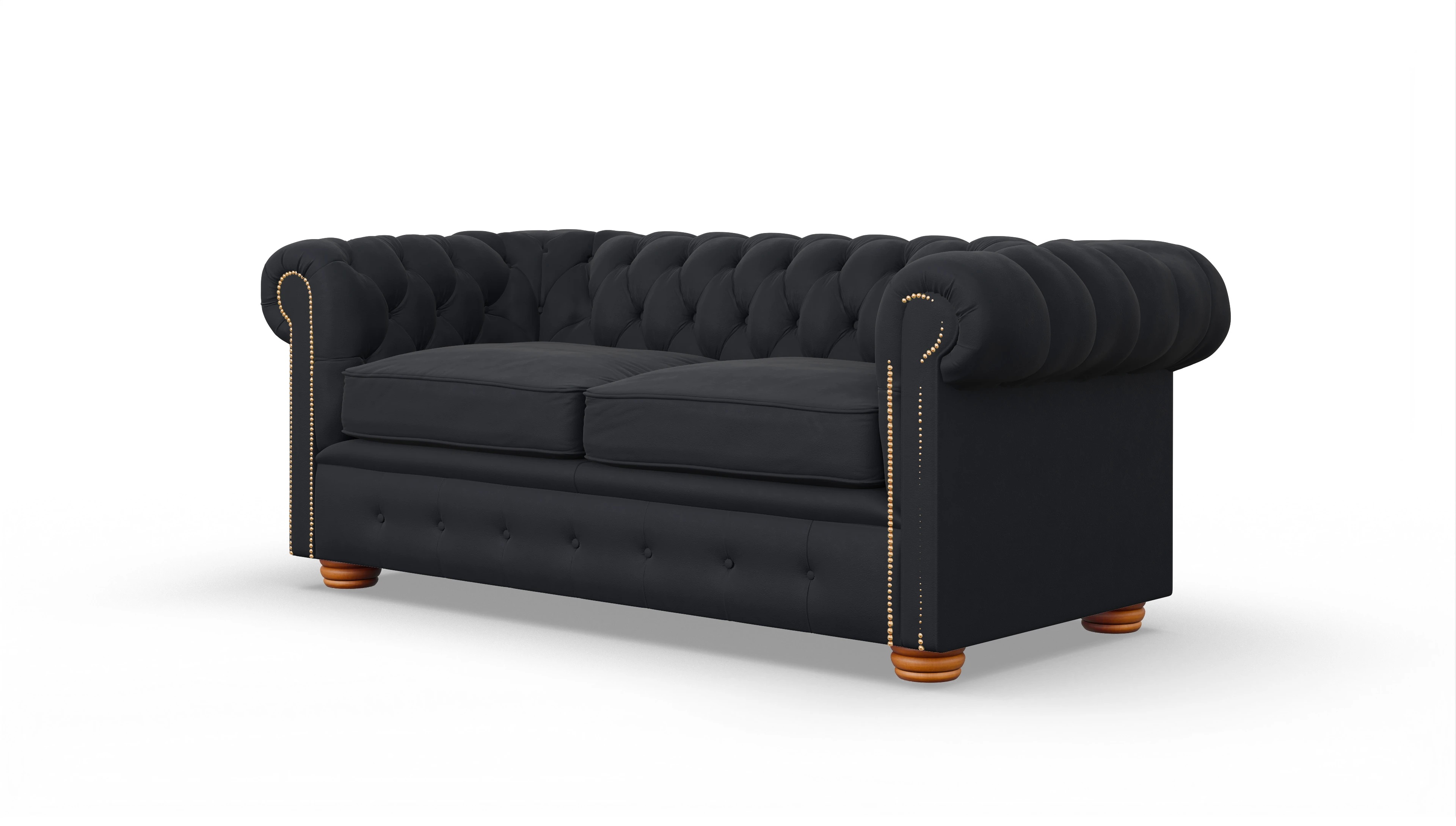Chesterfield Sofa Carnaby Ansicht des Produktes Carnaby 2,5-Sitzer in Leder blau