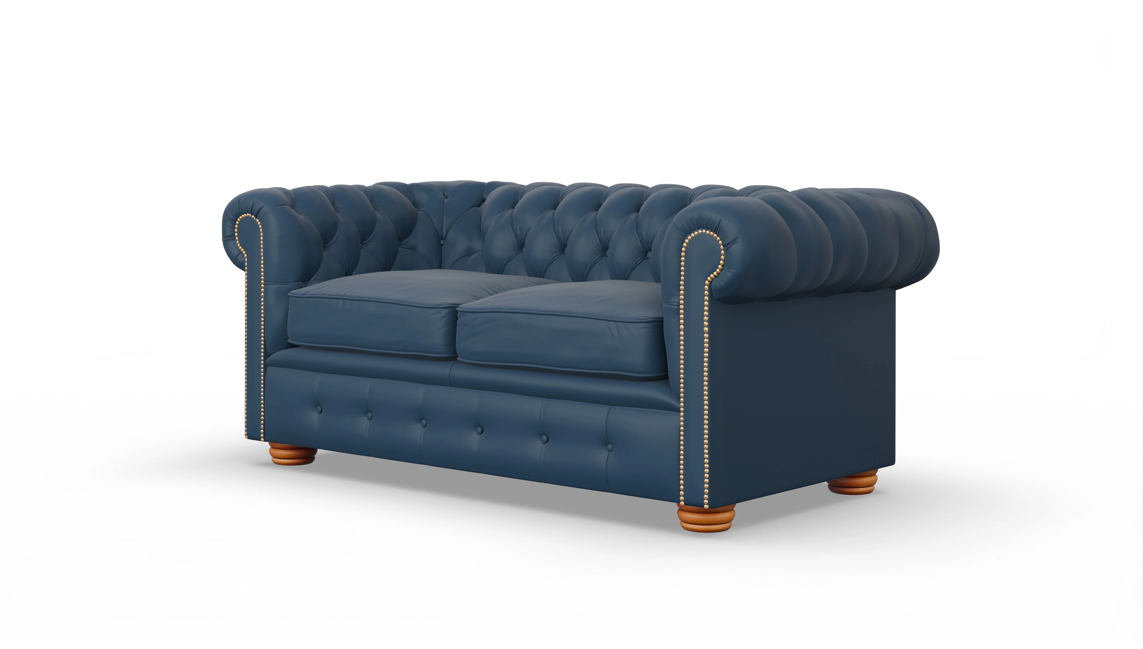 Ansicht des Produktes Carnaby 2-Sitzer in Leder blau