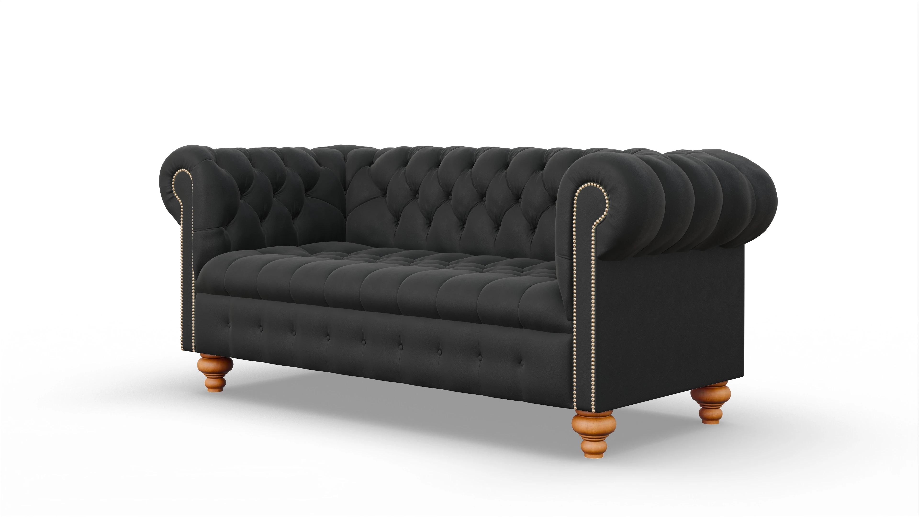 Ansicht des Produktes Liberty 3-Sitzer in Leder schwarz