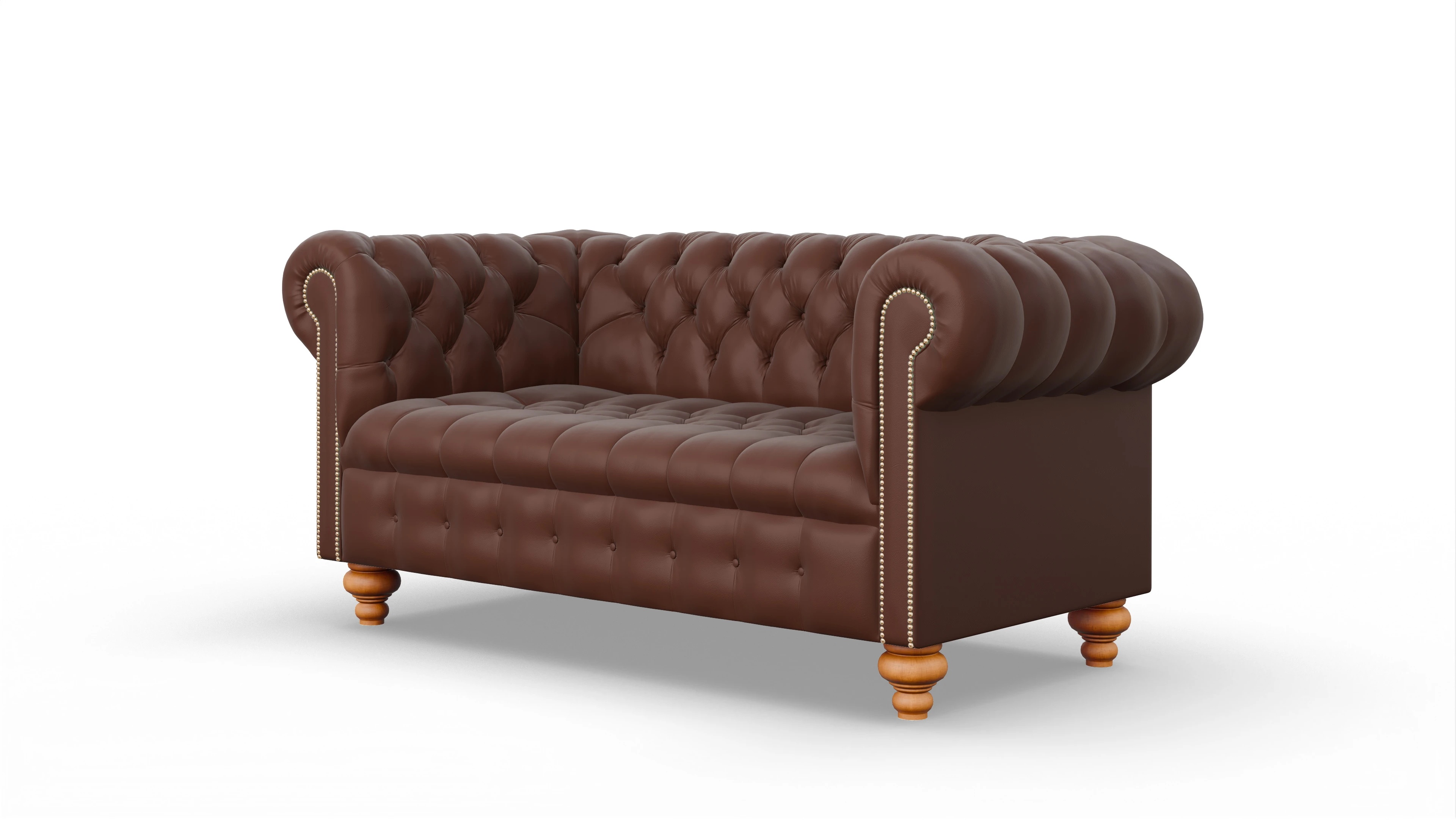 Victorian Chesterfield Sofa Liberty Ansicht des Produktes Liberty 2,5-Sitzer in Leder braun