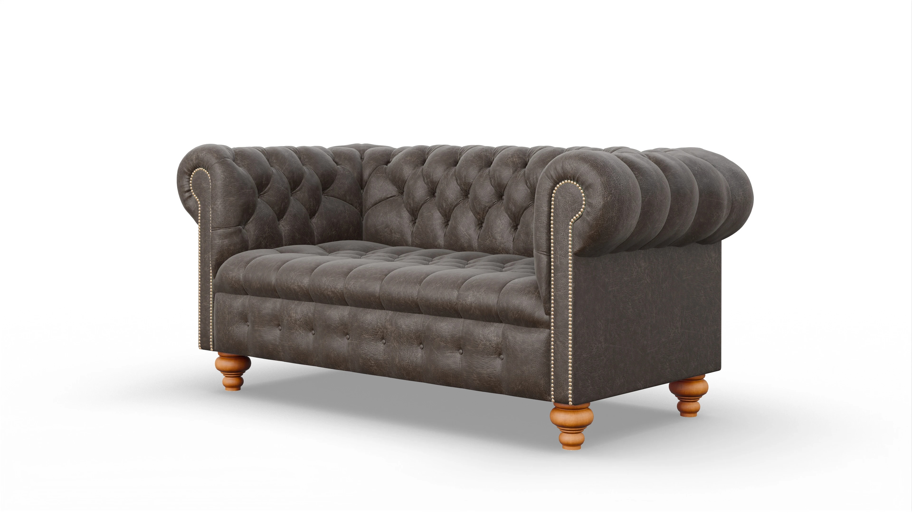 Victorian Chesterfield Sofa Liberty Ansicht des Produktes Liberty 2,5-Sitzer in Leder braun