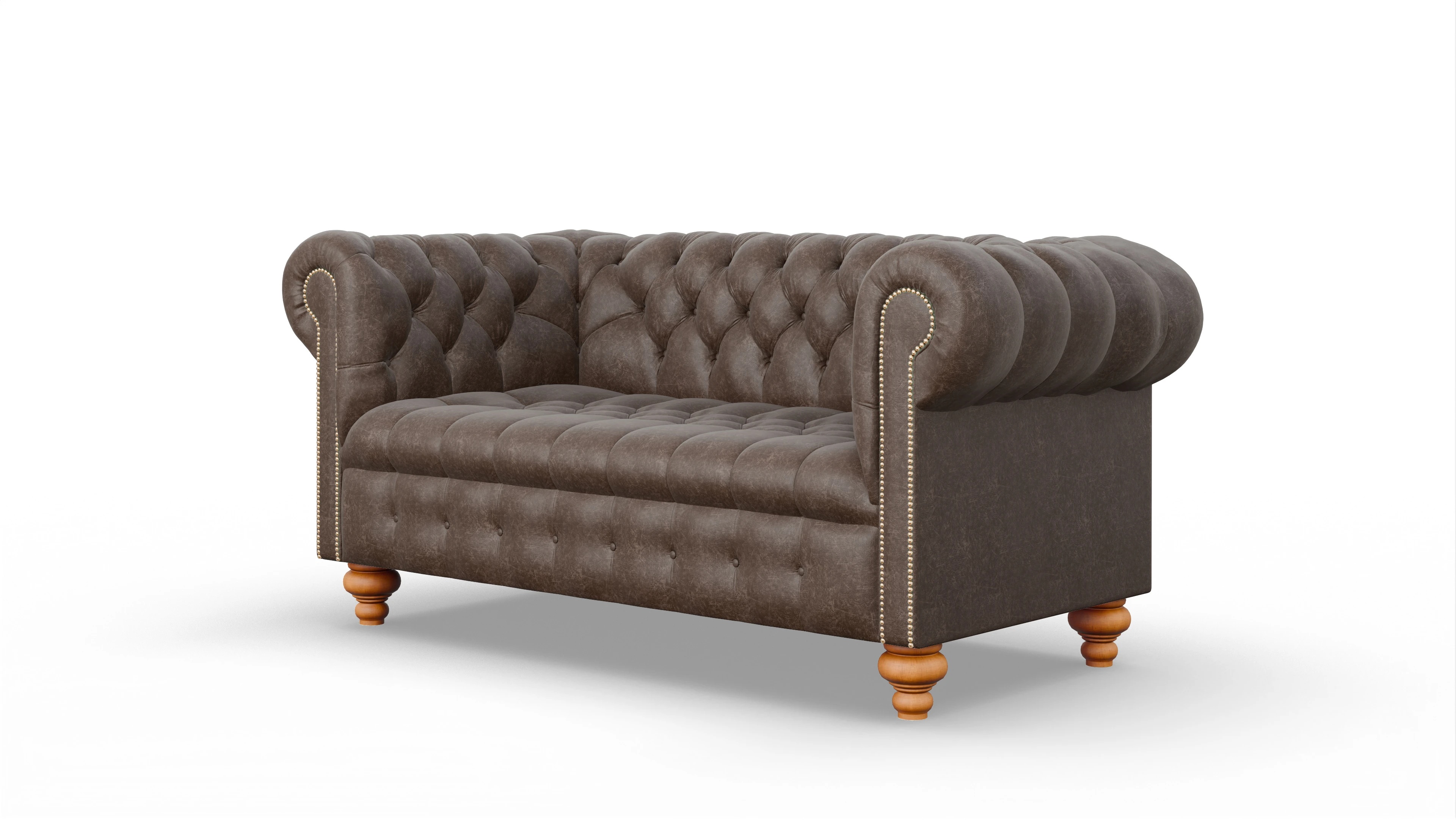 Victorian Chesterfield Sofa Liberty Ansicht des Produktes Liberty 2,5-Sitzer in Leder braun