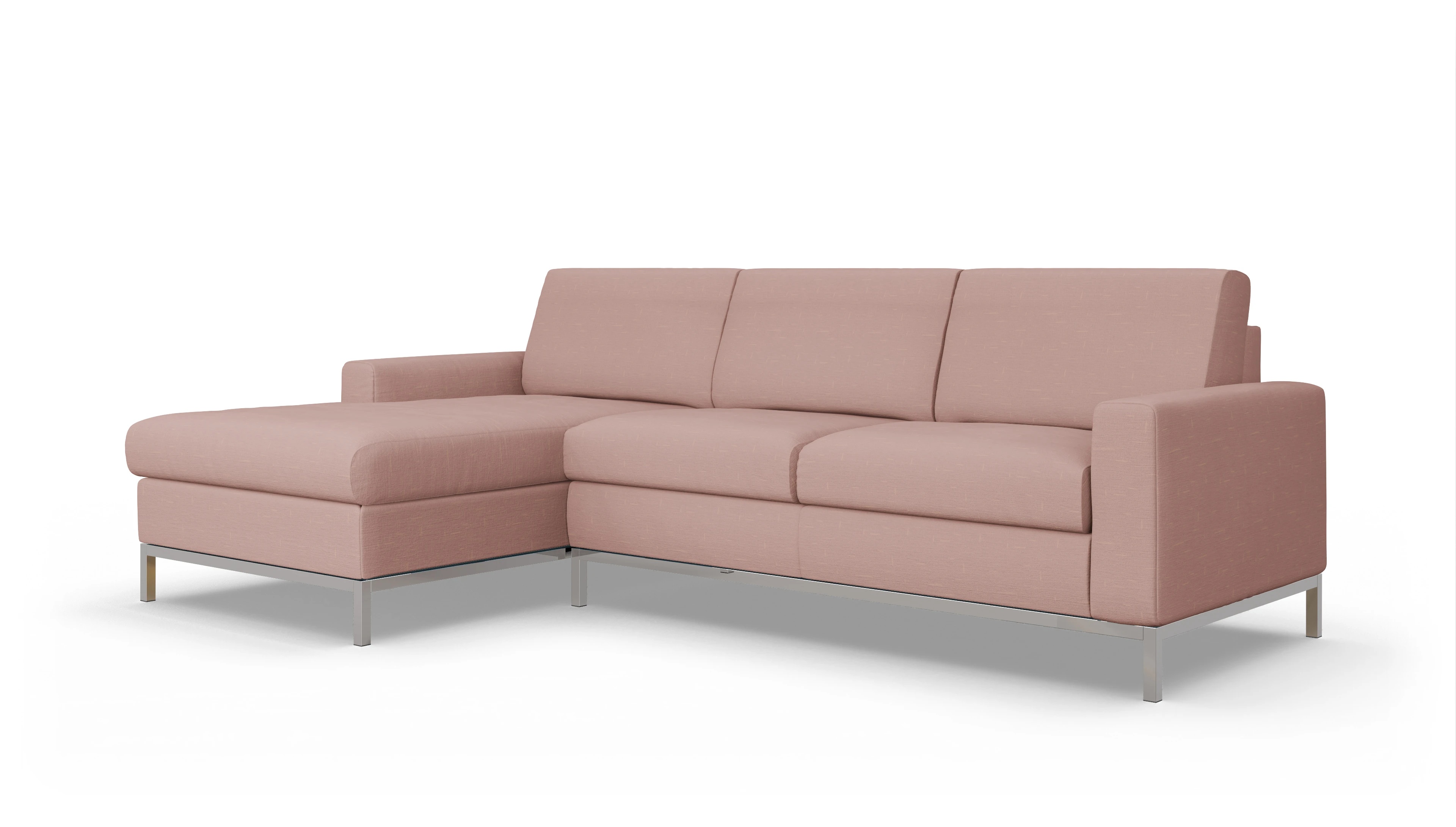 Ansicht des Produktes Paglia Sofa mit Rec links in Stoff rot