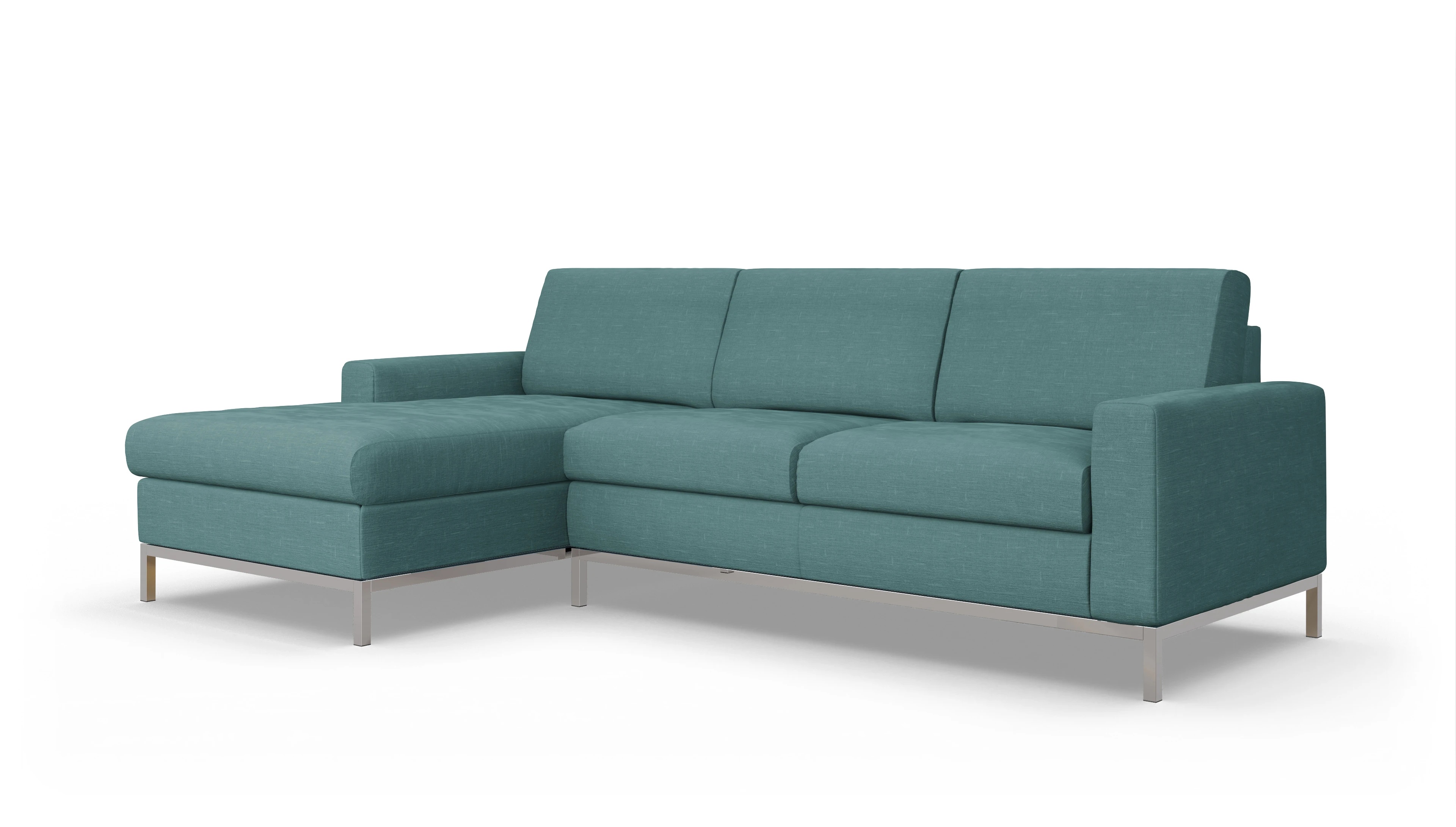 Ansicht des Produktes Paglia Sofa mit Rec links in Stoff grün