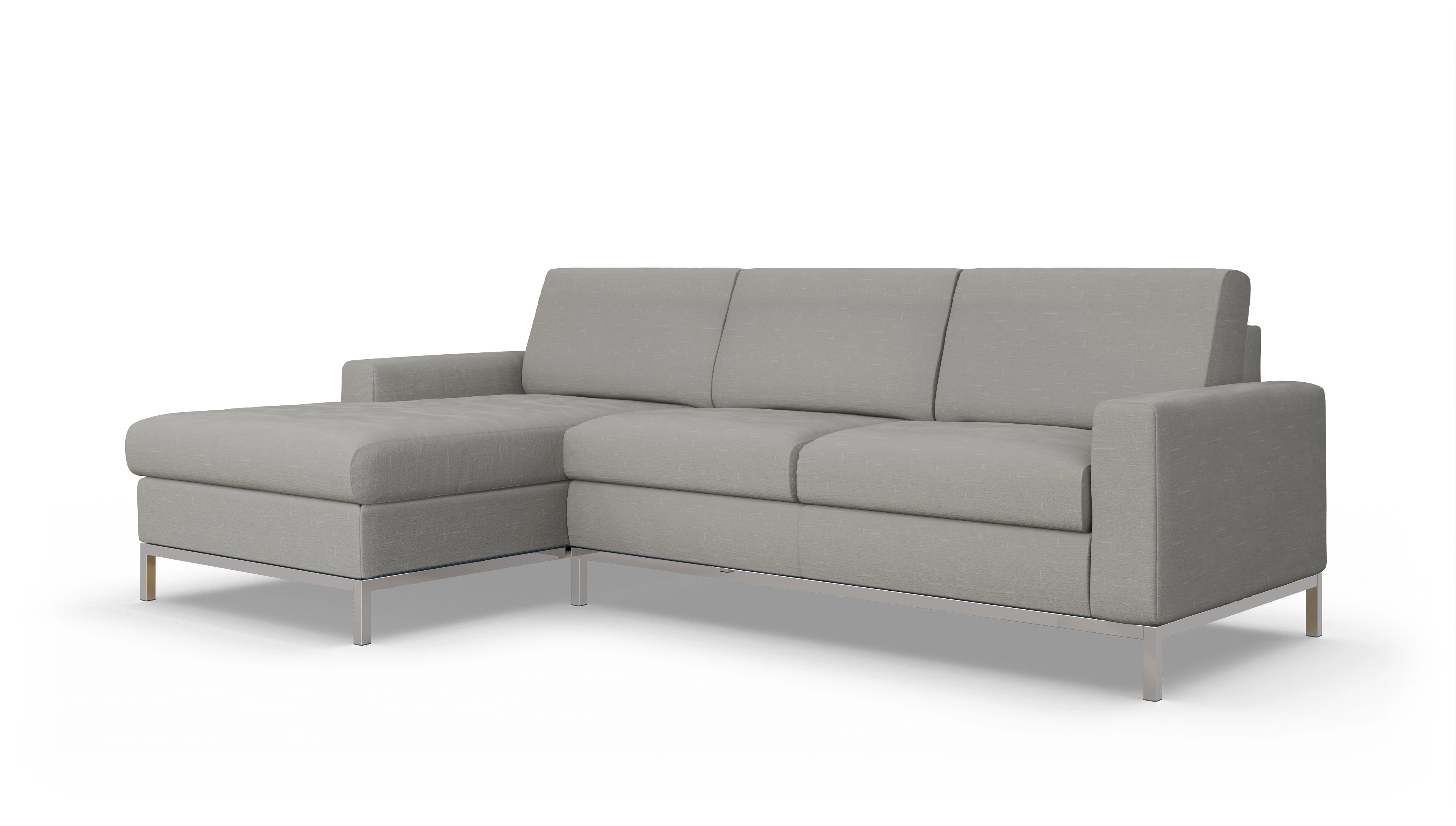 Ansicht des Produktes Paglia Sofa mit Rec links in Stoff grau