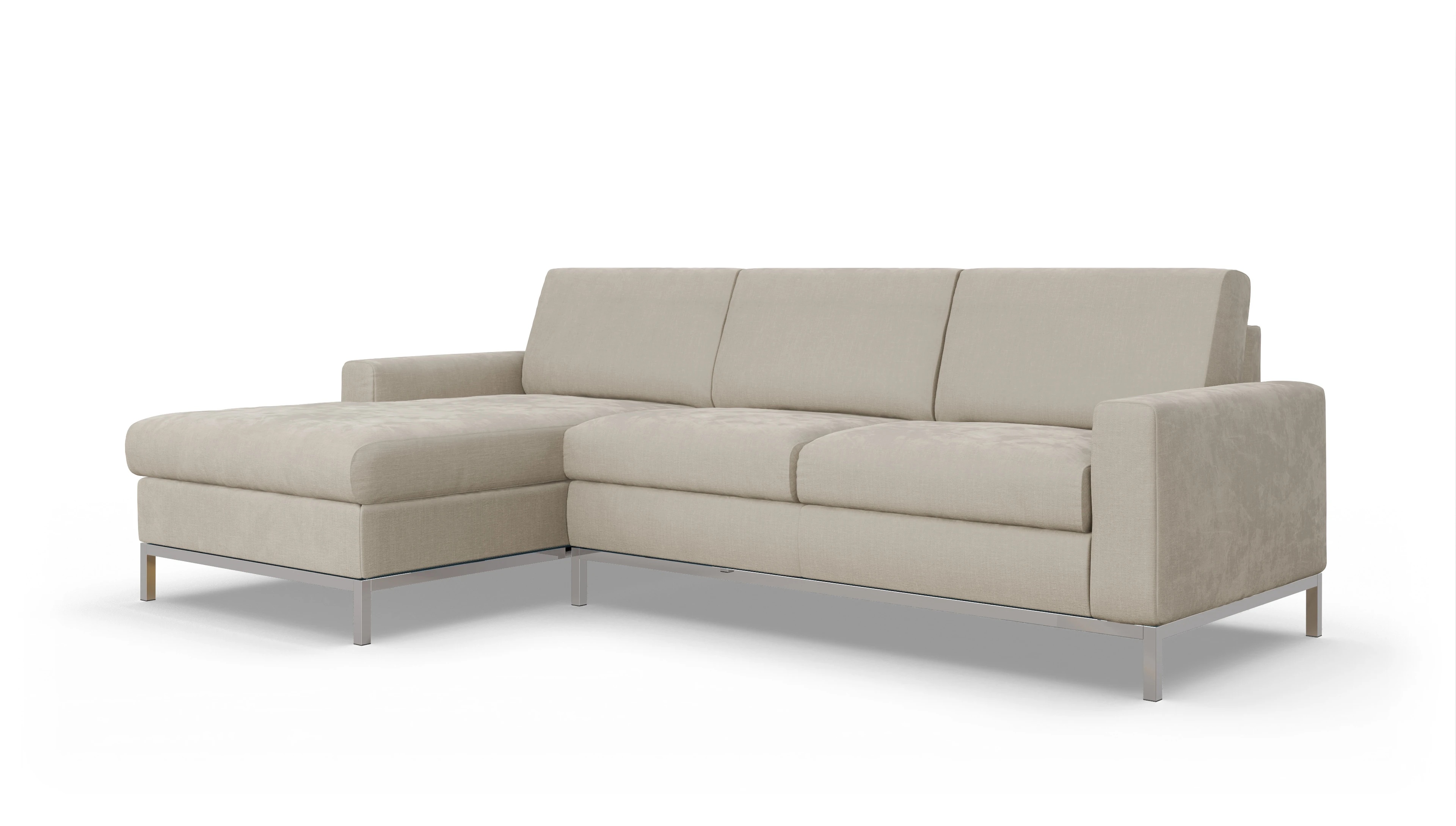 Ansicht des Produktes Paglia Sofa mit Rec links in Stoff beige