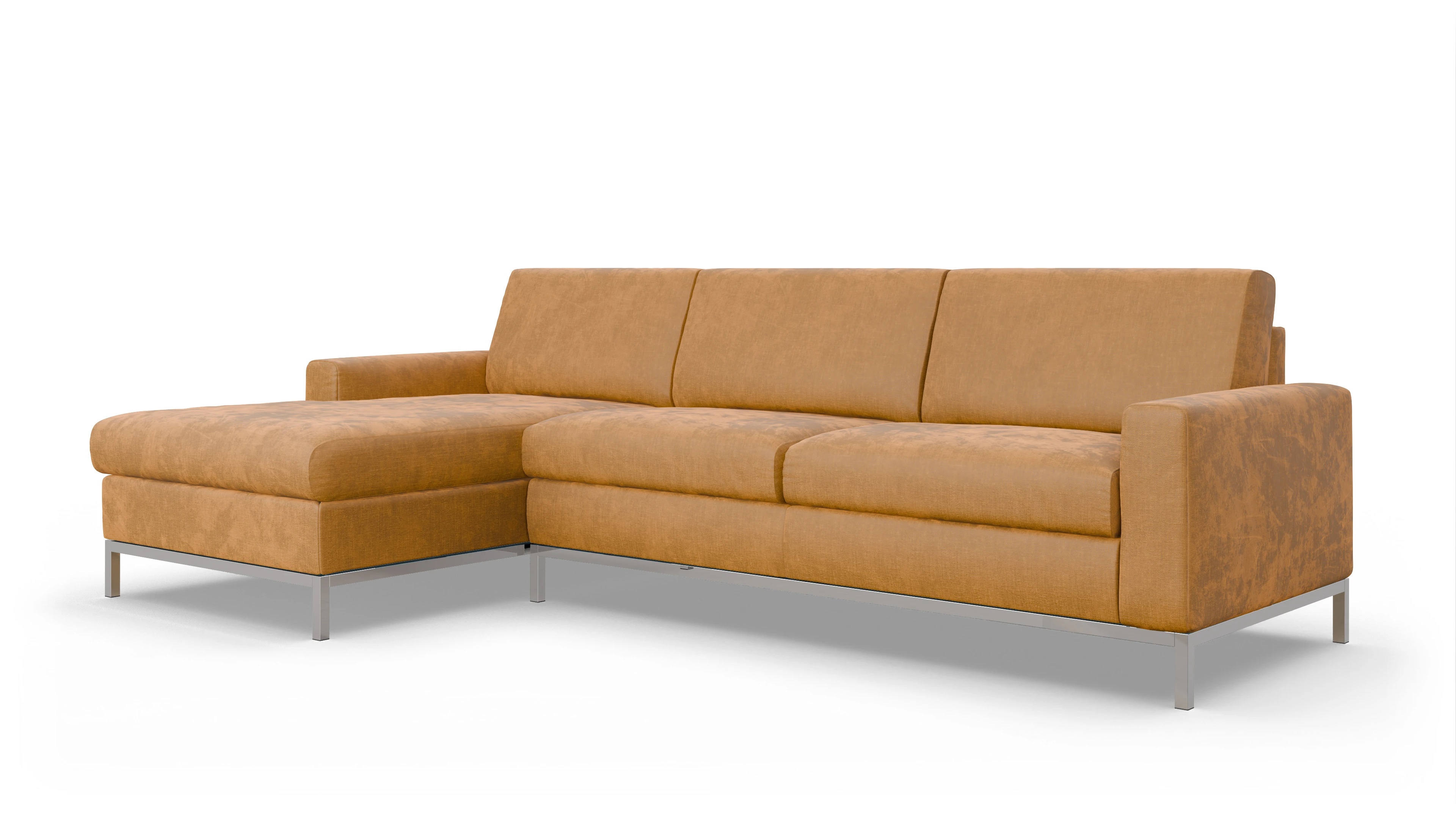 Ansicht des Produktes Paglia Sofa mit Rec links in Stoff braun