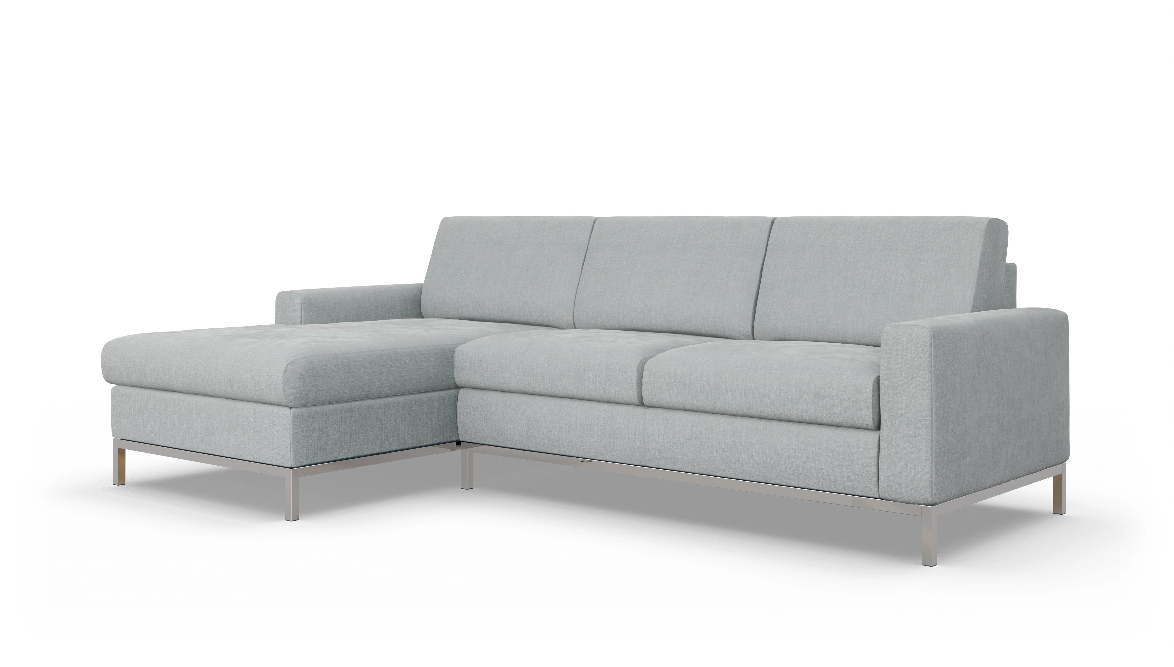 Ansicht des Produktes Paglia Sofa mit Rec links in Stoff grau