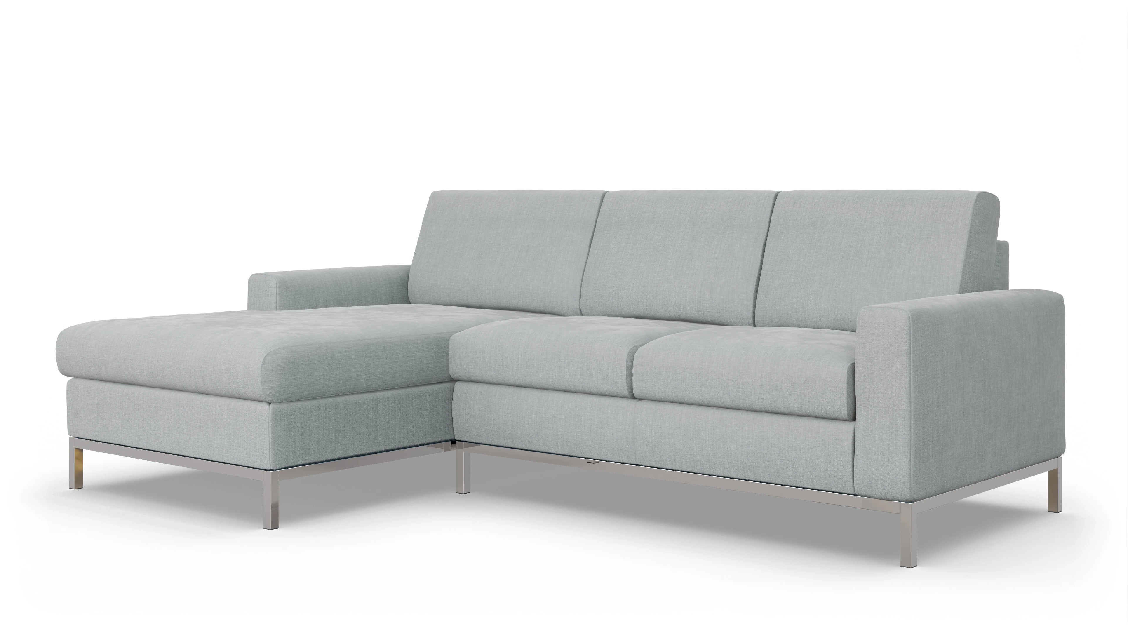 Ansicht des Produktes Paglia Sofa mit Rec links in Stoff grau