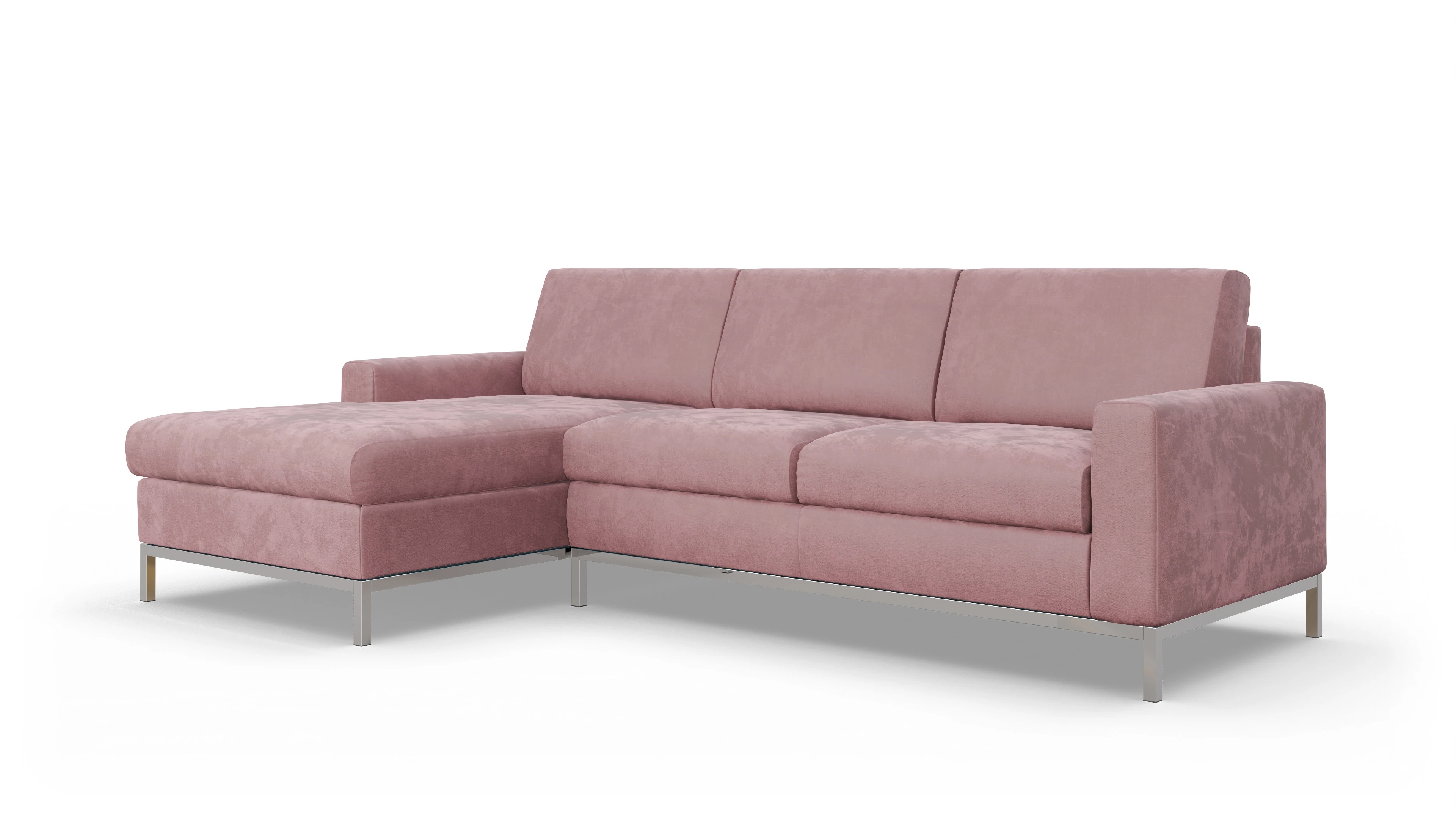 Ansicht des Produktes Paglia Sofa mit Rec links in Stoff rot