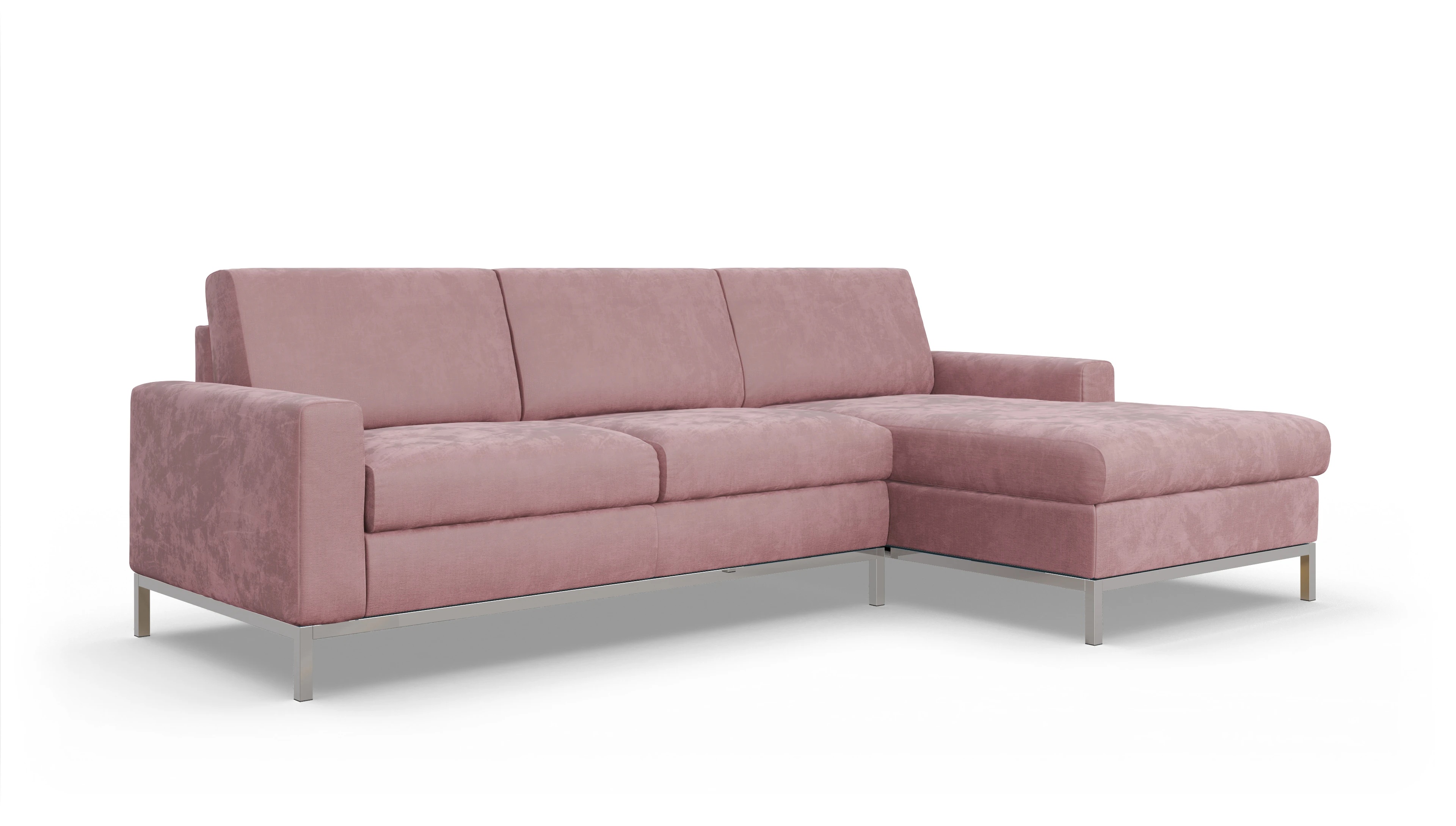 Ansicht des Produktes Paglia Sofa mit Rec rechts in Stoff rot