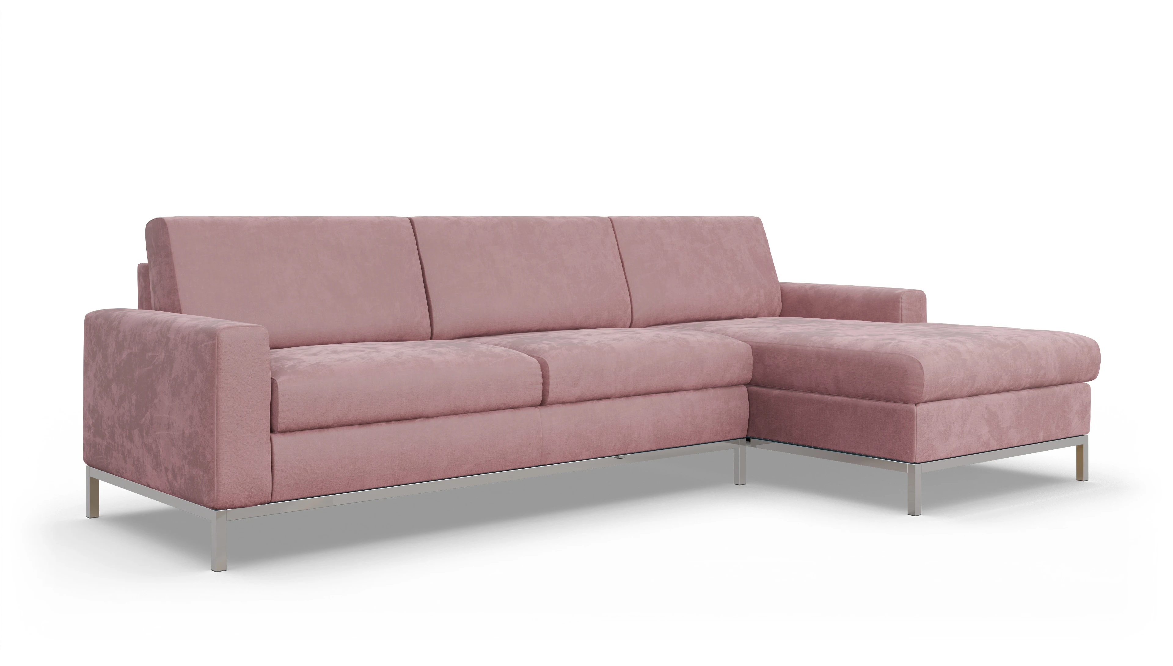 Ansicht des Produktes Paglia Sofa mit Rec rechts in Stoff rot