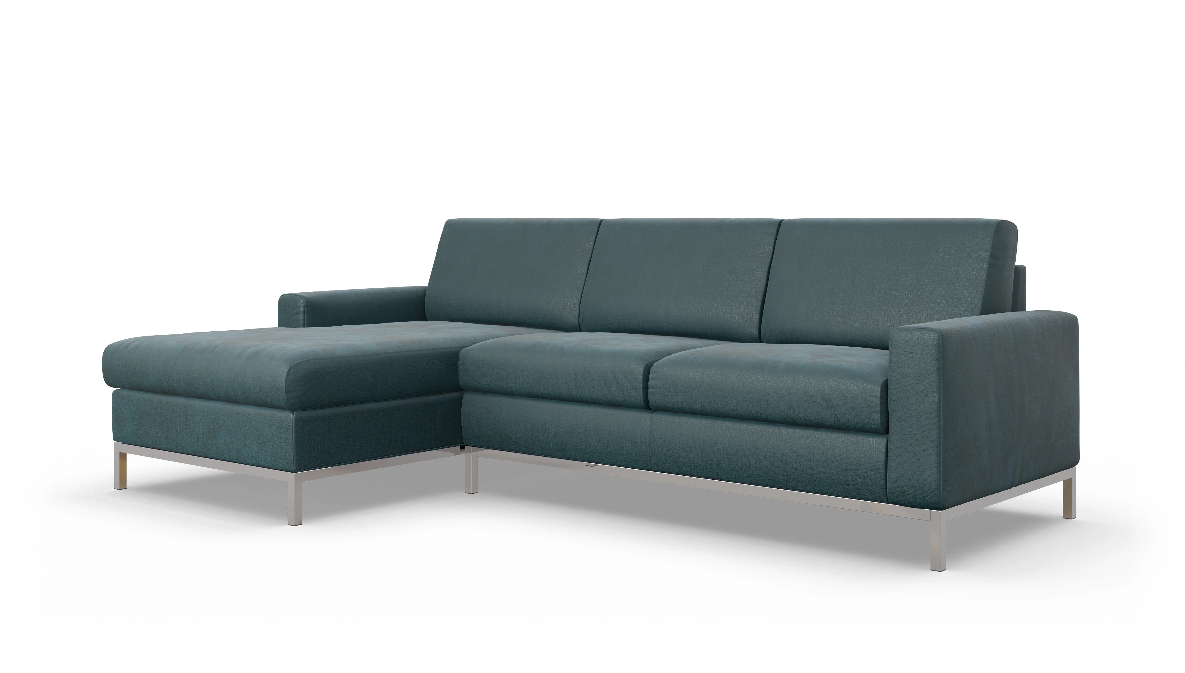 Ansicht des Produktes Paglia Sofa mit Rec links in Stoff grün