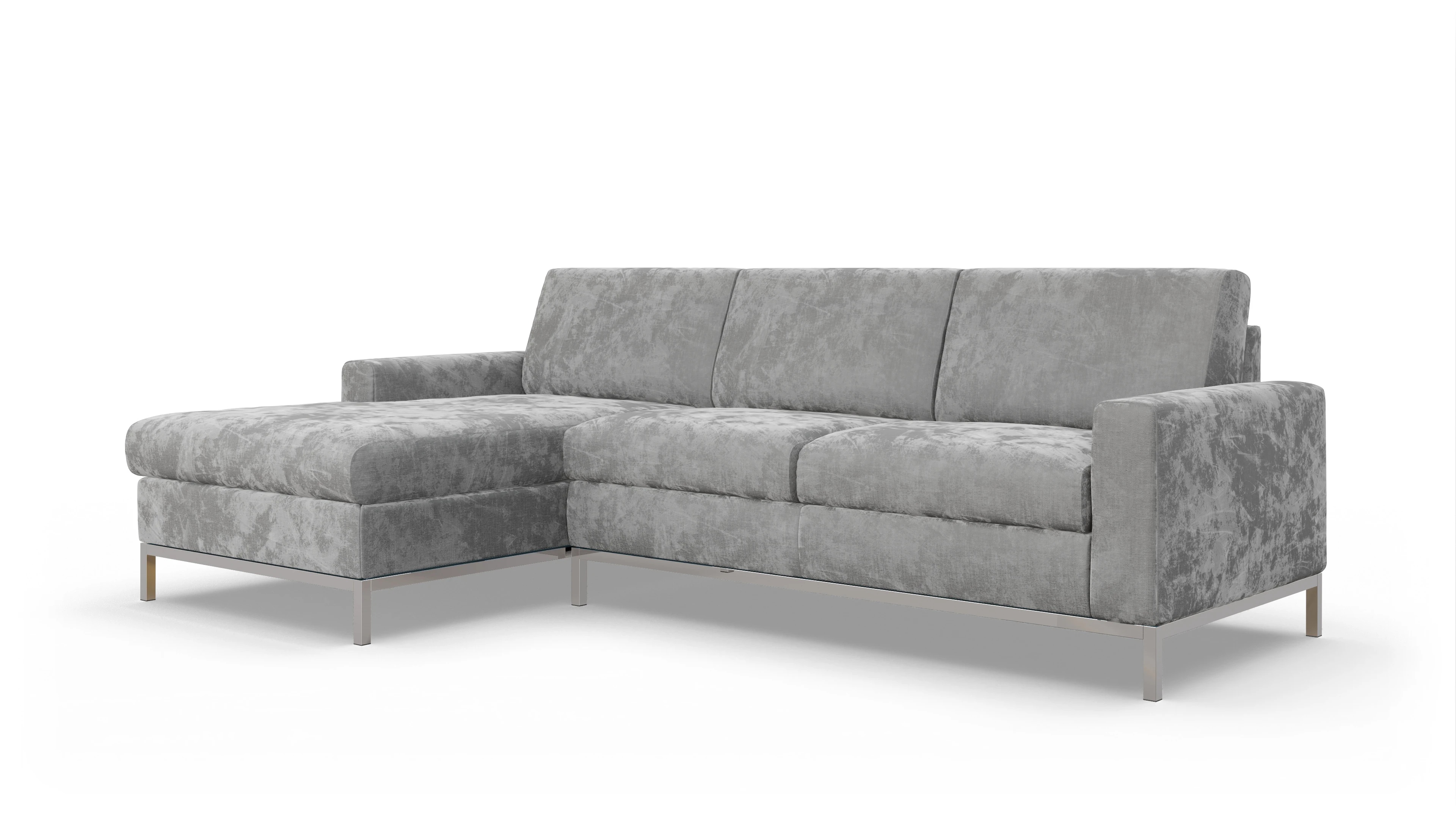 Ansicht des Produktes Paglia Sofa mit Rec links in Stoff grau