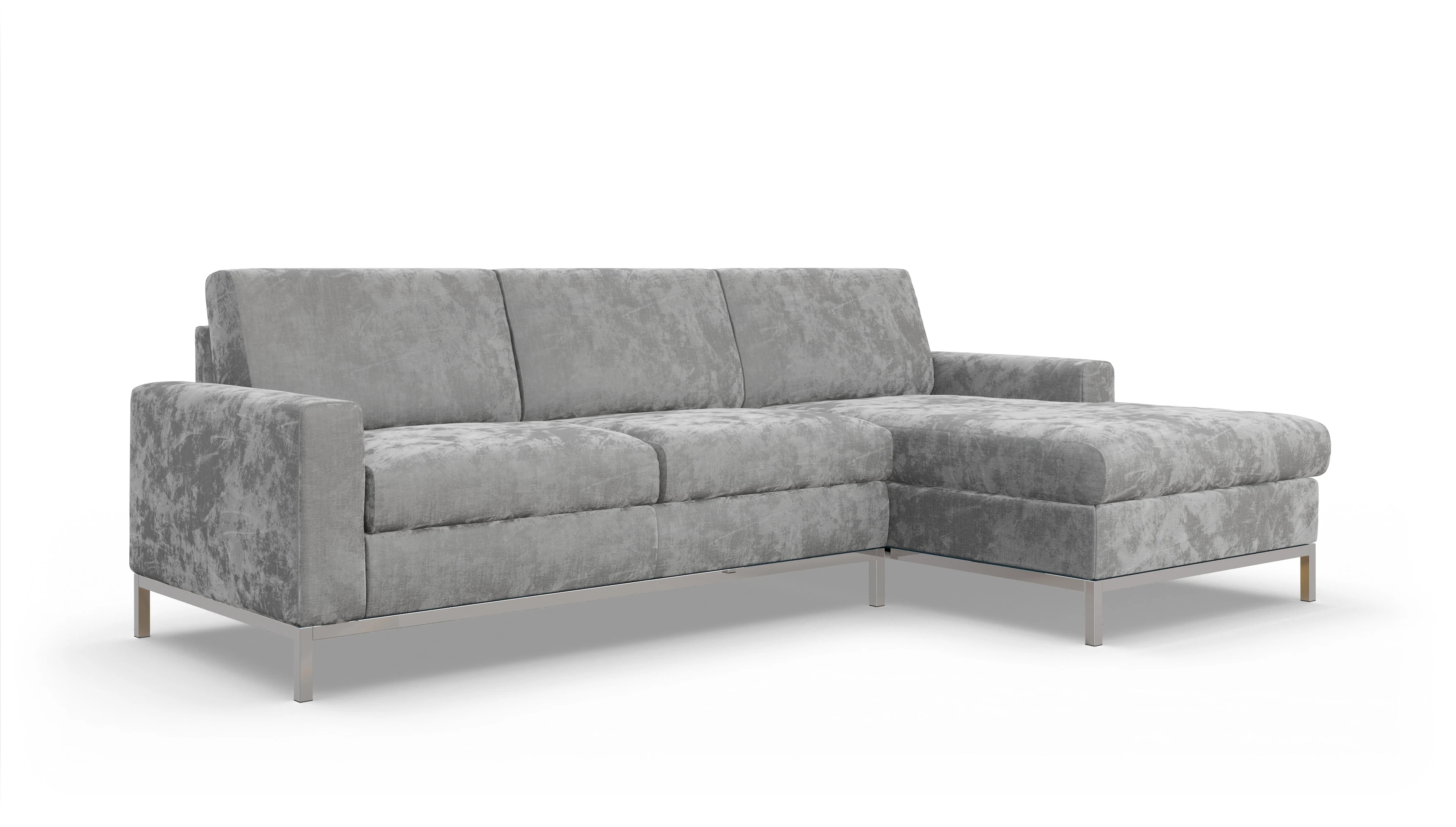 Ansicht des Produktes Paglia Sofa mit Rec rechts in Stoff grau