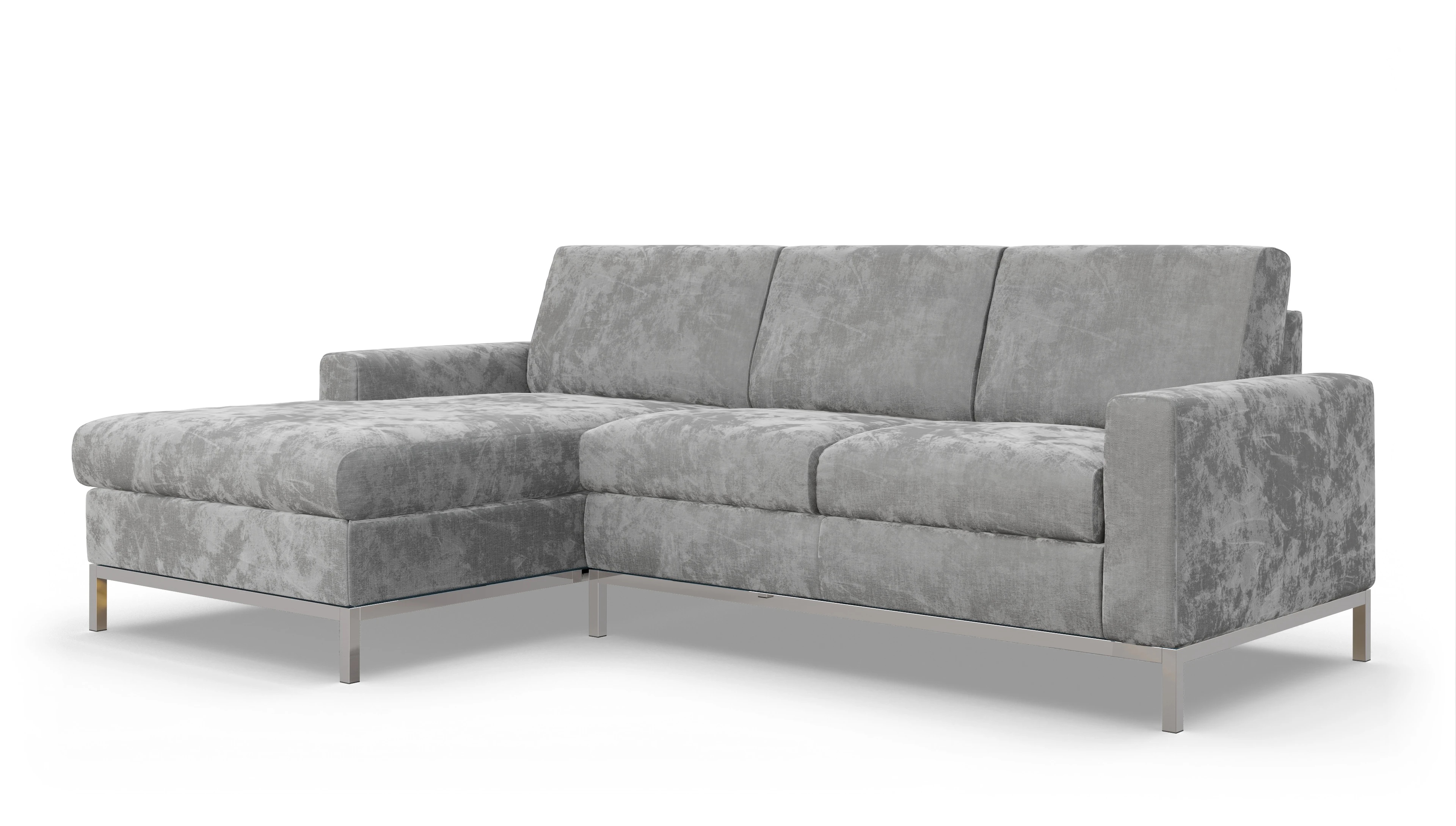 Ansicht des Produktes Paglia Sofa mit Rec links in Stoff grau