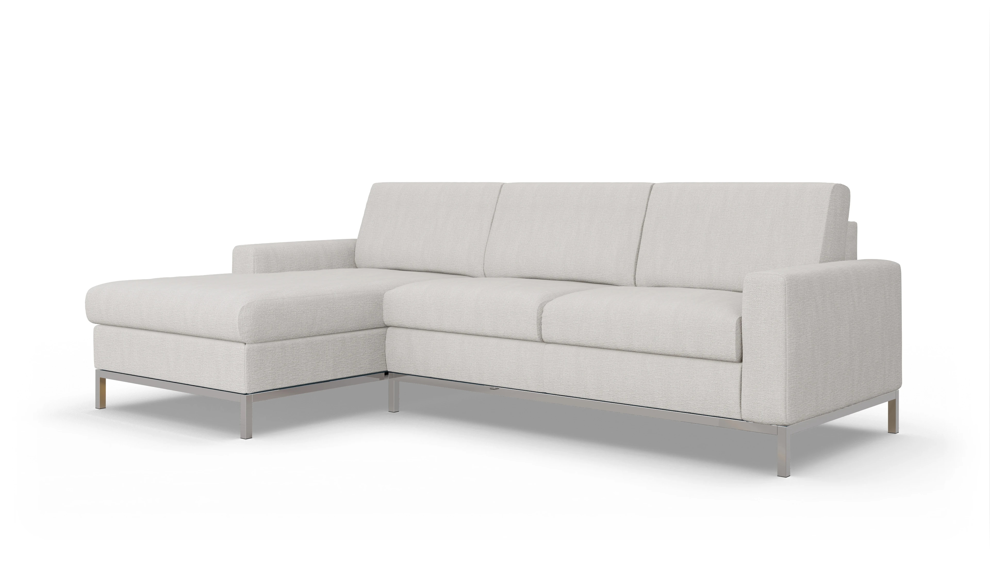 Ansicht des Produktes Paglia Sofa mit Rec links in Stoff weiß