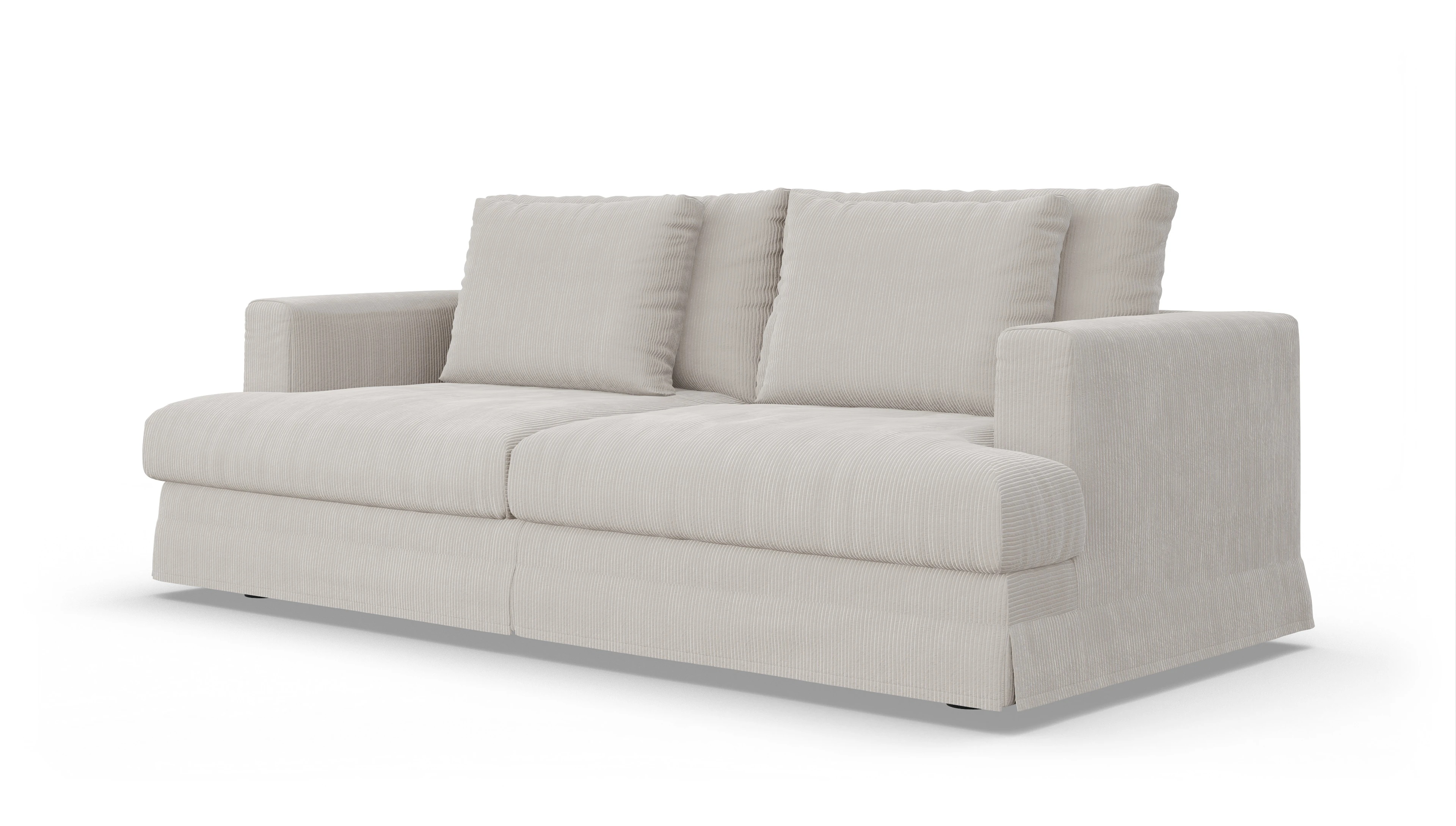 Ansicht des Produktes Pittori 3-Sitzer in Cord weiß