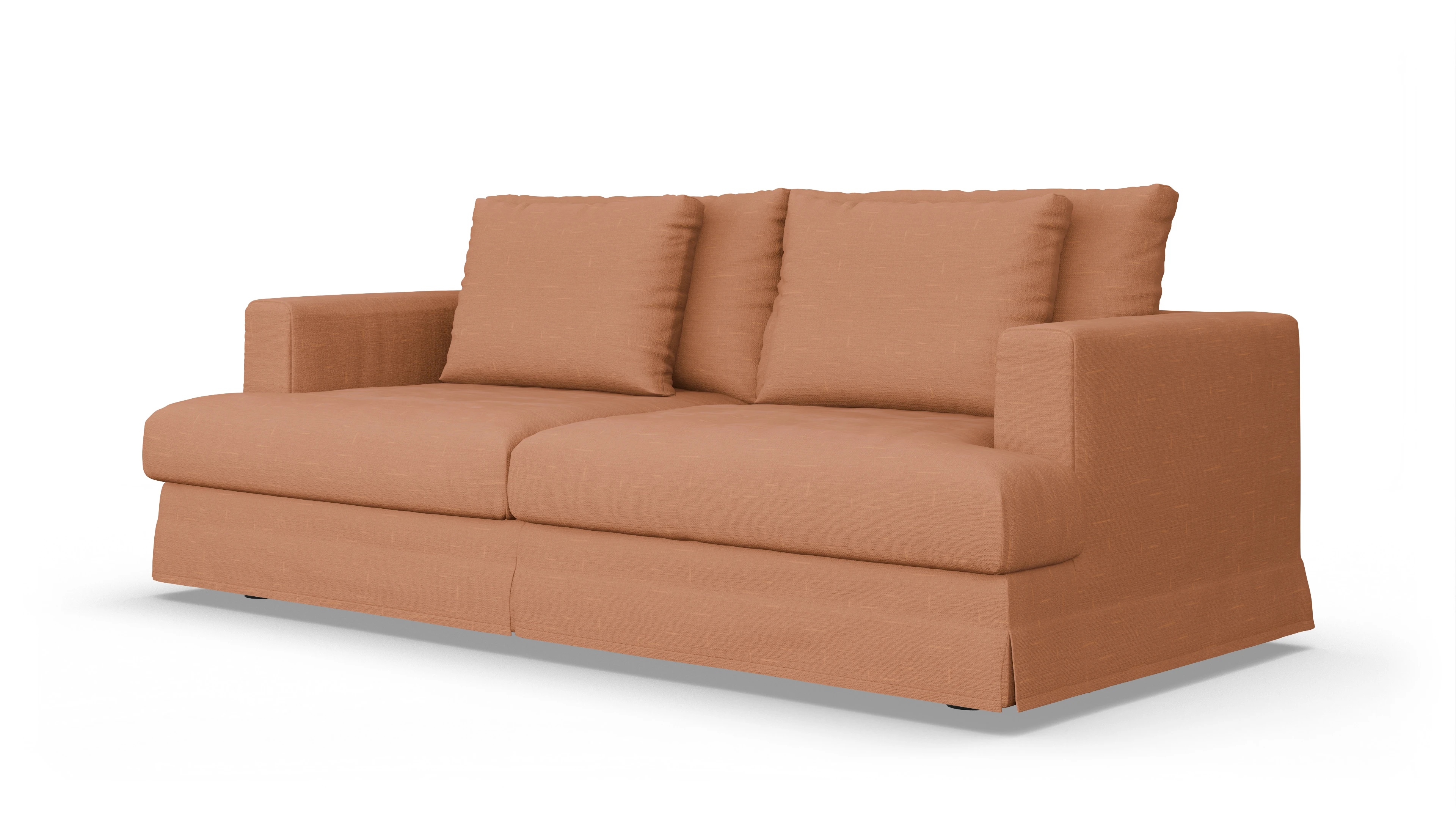 Ansicht des Produktes Pittori 3-Sitzer in Stoff orange