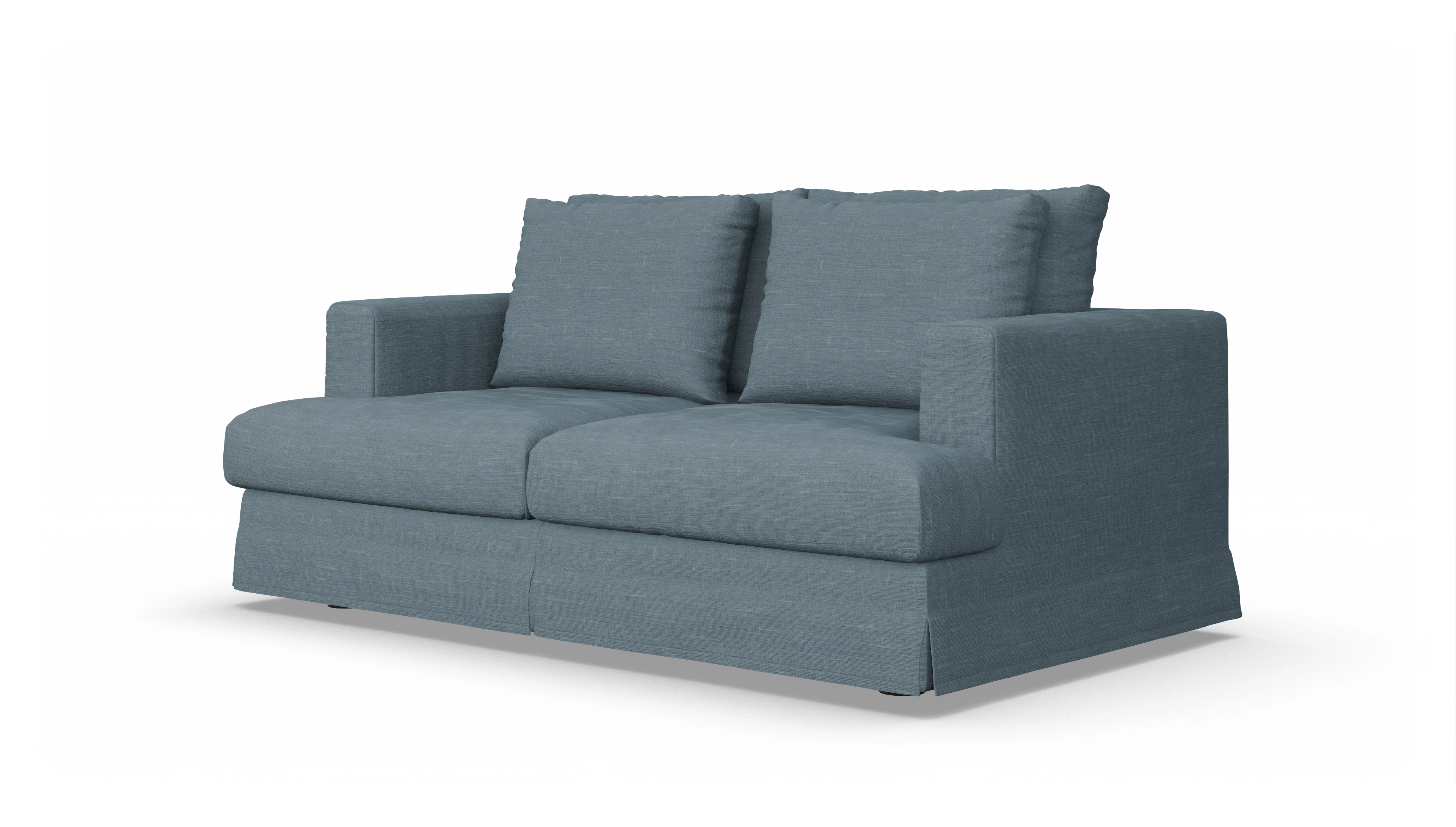 Ansicht des Produktes Pittori 2-Sitzer in Stoff blau